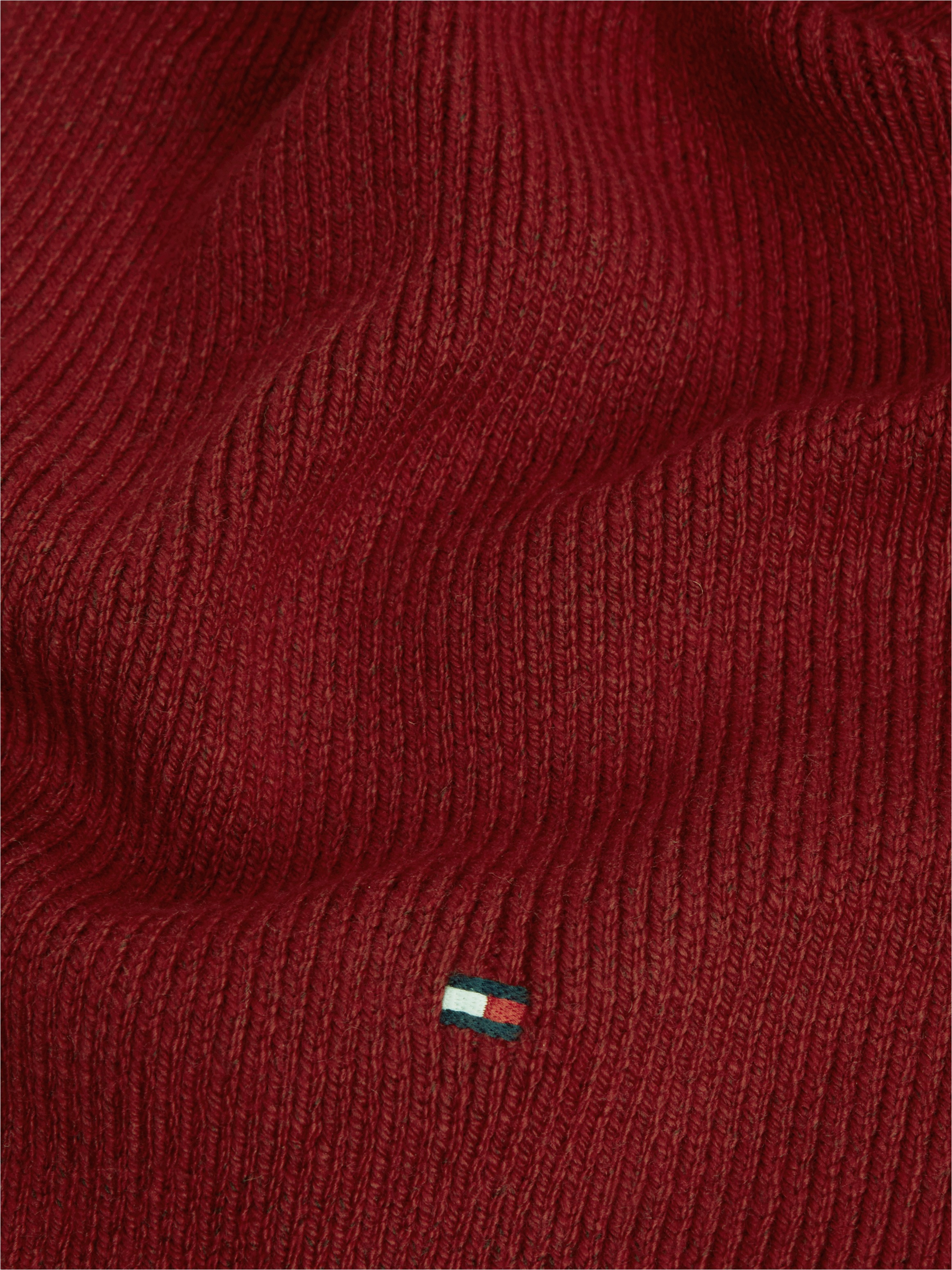 Tommy Hilfiger Strickschal »TH FLAG KNIT SCARF« mit Wolle und Hilfiger Flag