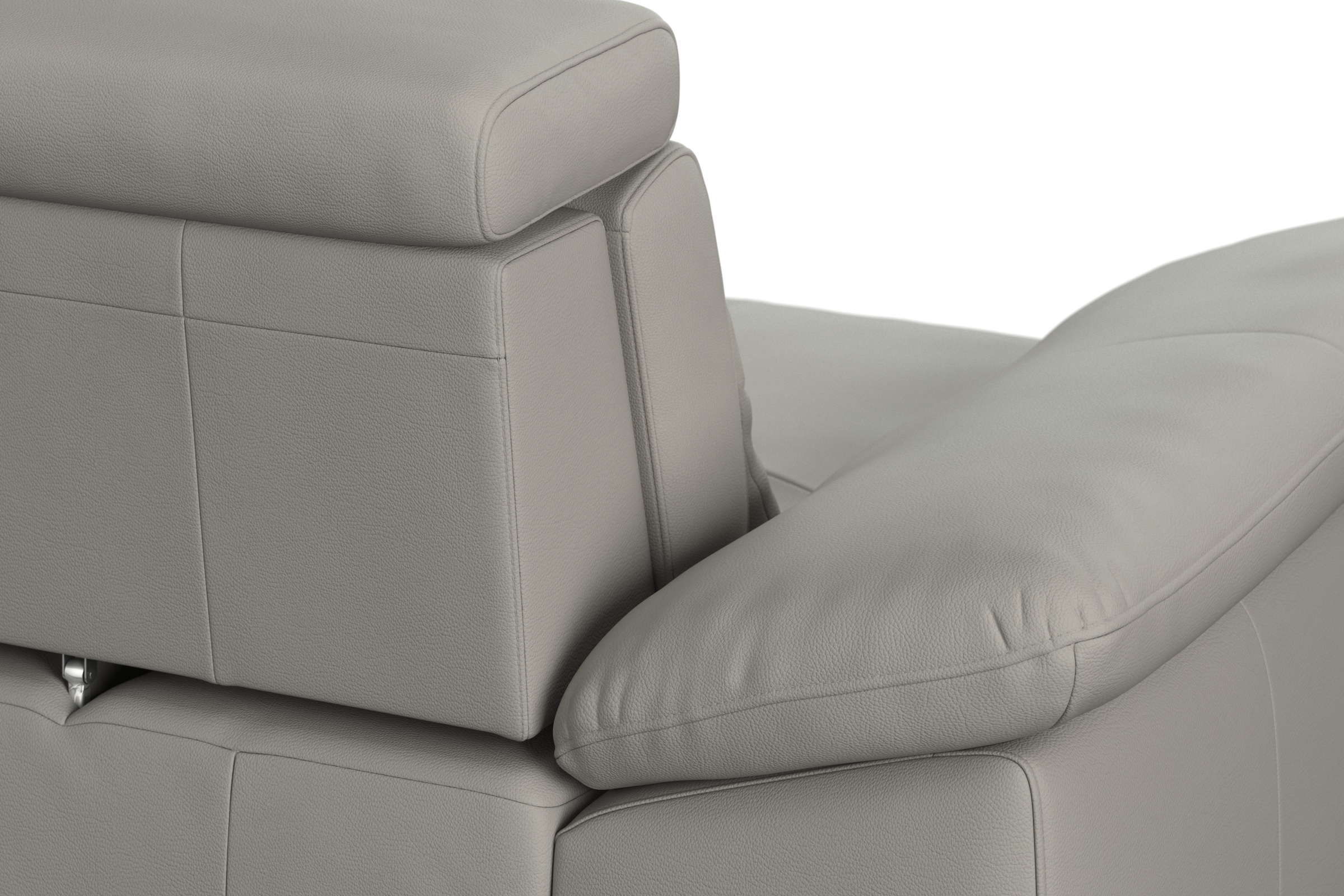 sit&more Ecksofa »Cabrio L-Form, mit Sitztiefenverstellung, Arm- und Kopfteilverstellung«, 2 Nierenkissen, Federkern, optional Bettfunktion und Stauraum