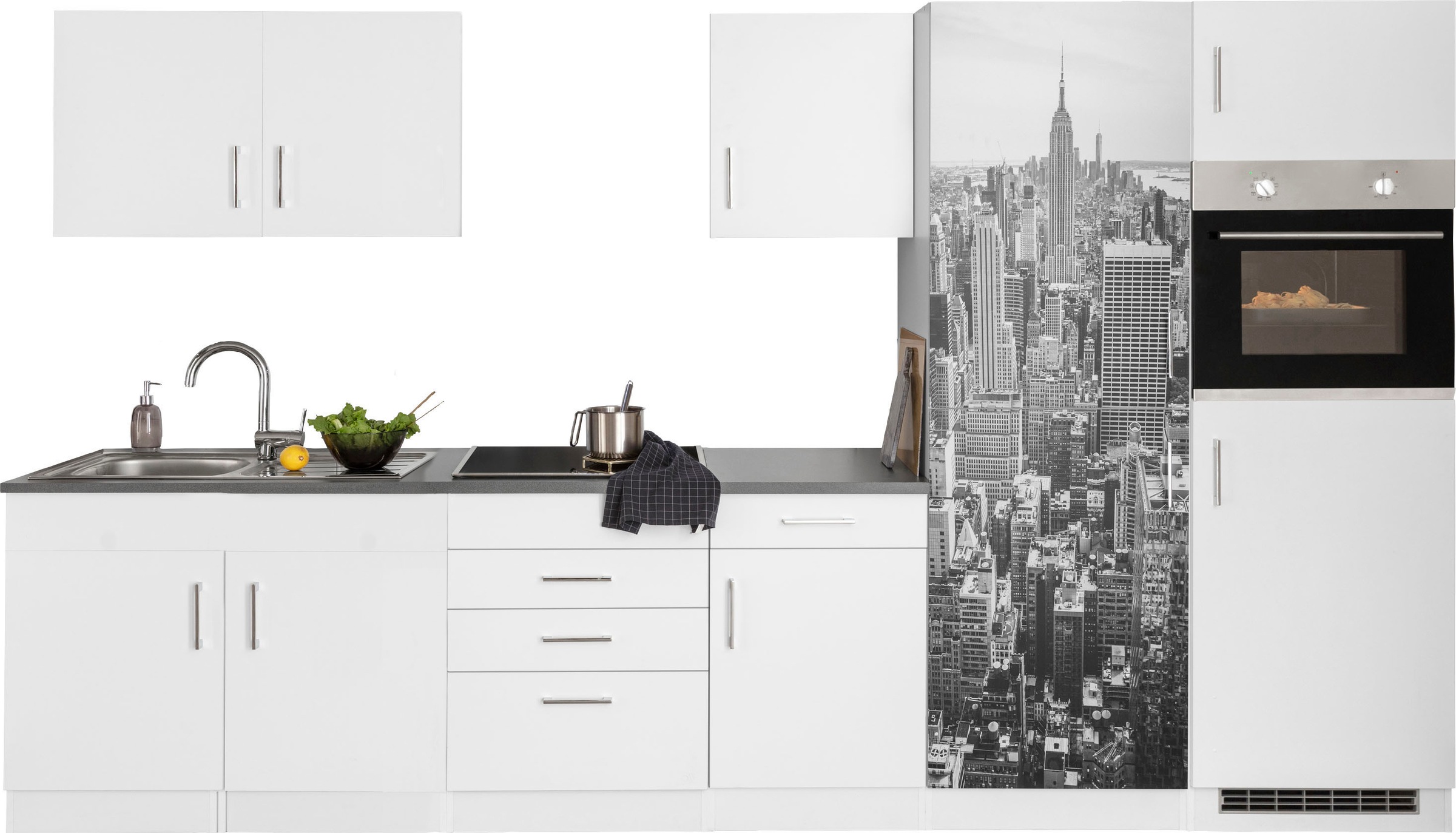 KOCHSTATION Küchenzeile »KS-Paris – Küchen mit einzigartigen Fotomotiven au günstig online kaufen