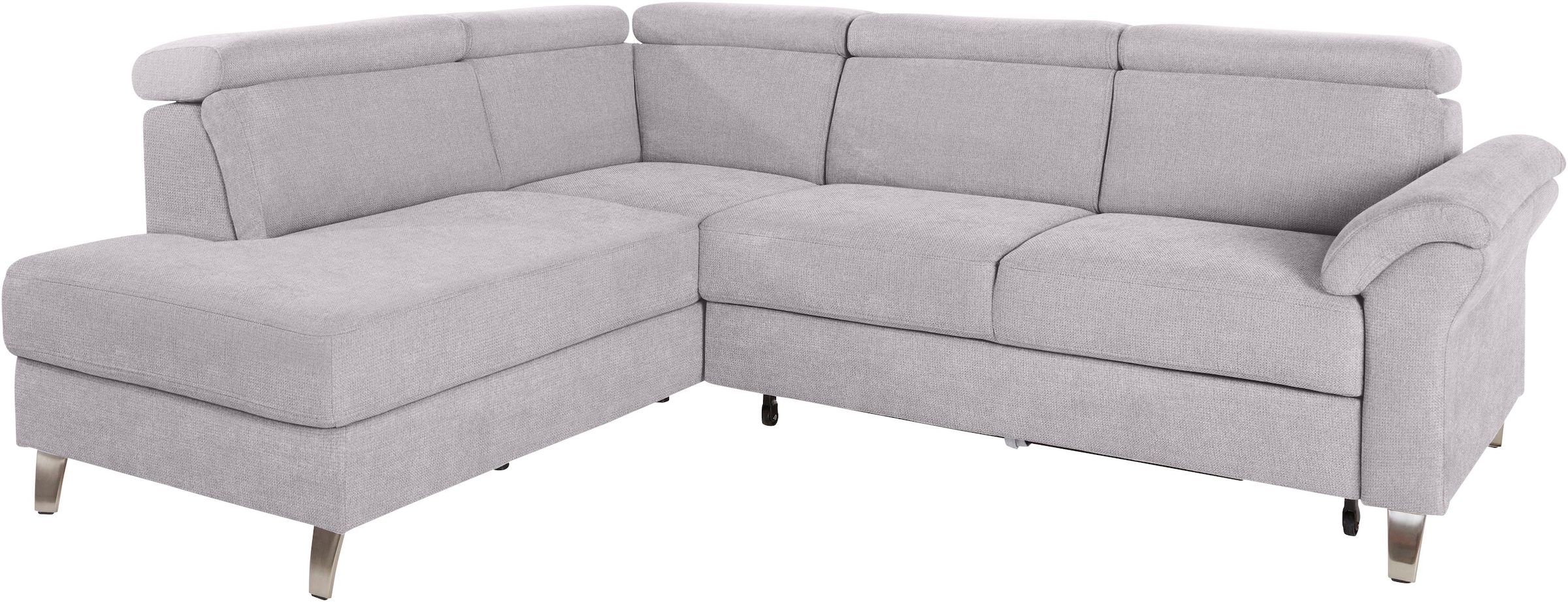 sit&more Ecksofa »Arngast L-Form« inklusive Kopfteilverstellung und Federke günstig online kaufen