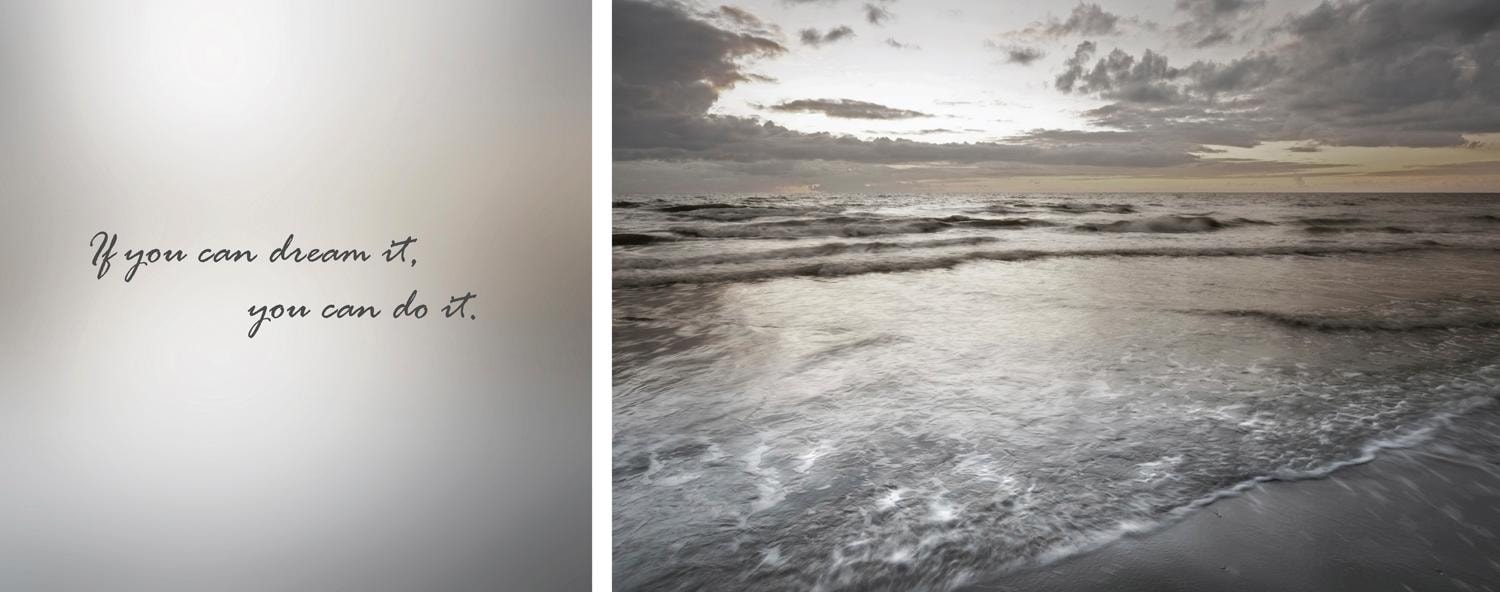 queence Leinwandbild »Do it«, Himmel-Himmelsbilder-Kunst-Modern-Spa-Spa Bil günstig online kaufen