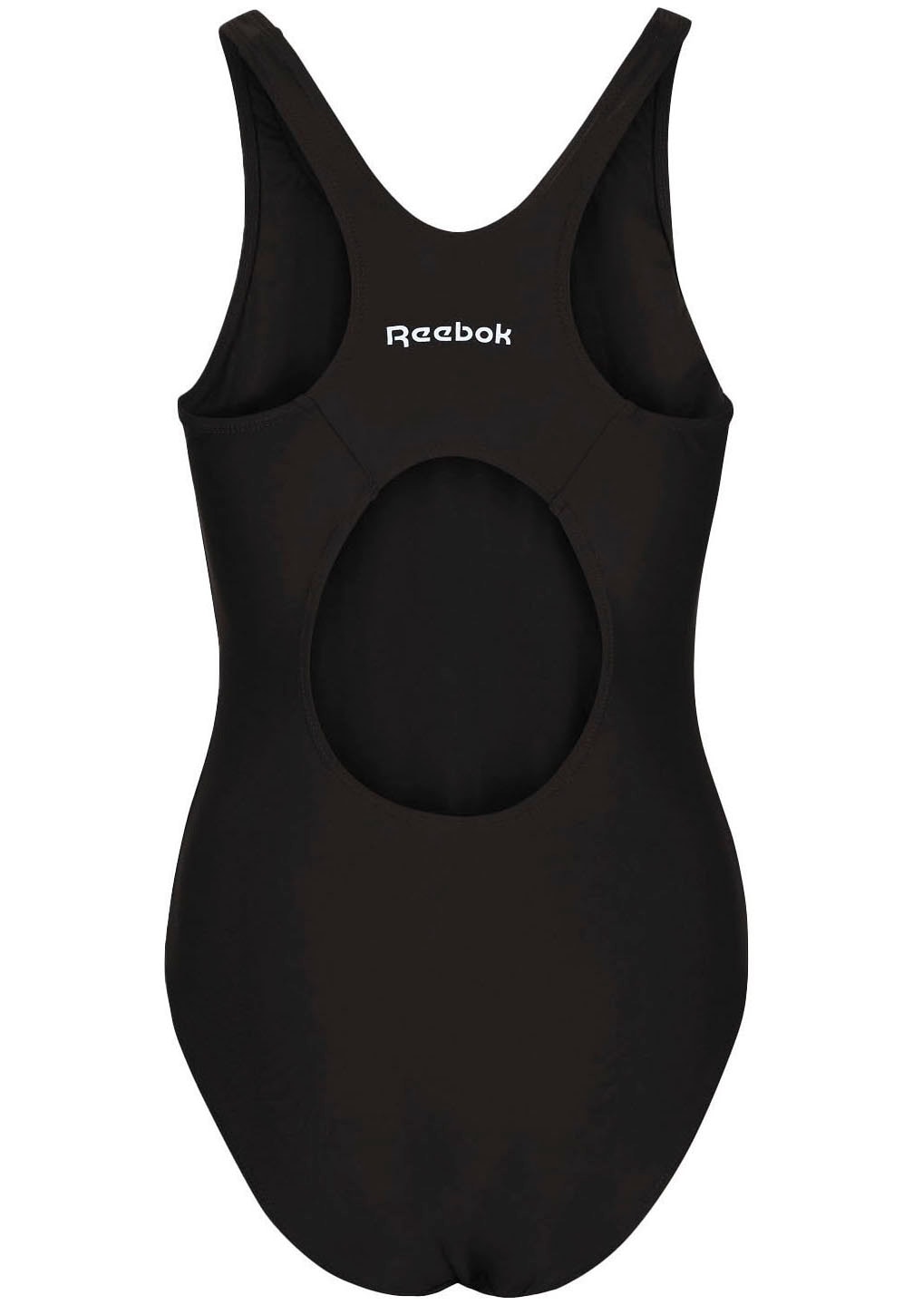 Reebok Badeanzug »"Adelia"« Racer-Back Cut Out, sportlich, schlicht, bequem, Logo vorne