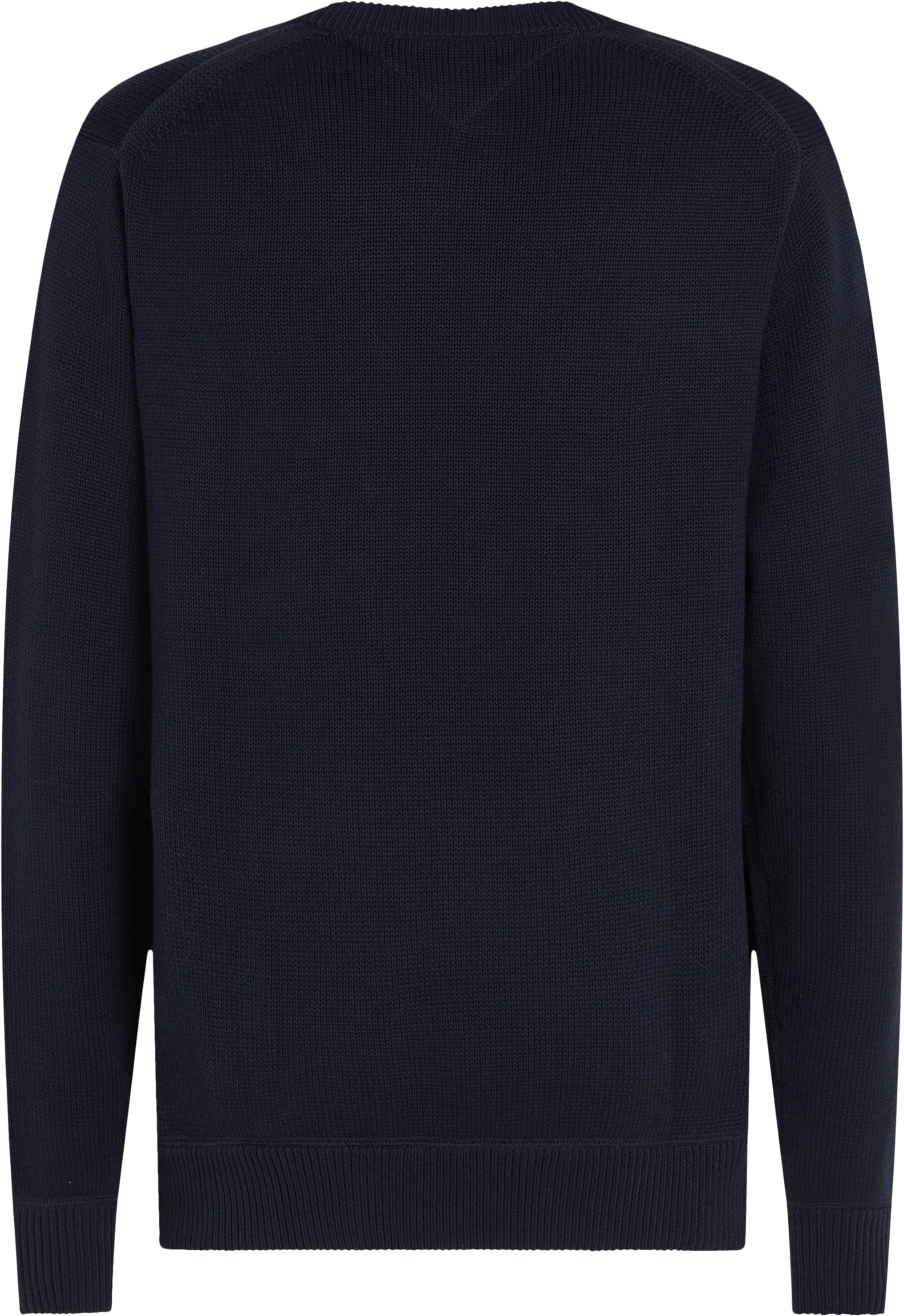 Tommy Hilfiger Strickpullover »CHUNKY COTTON C NECK«, mit Logosrickerei