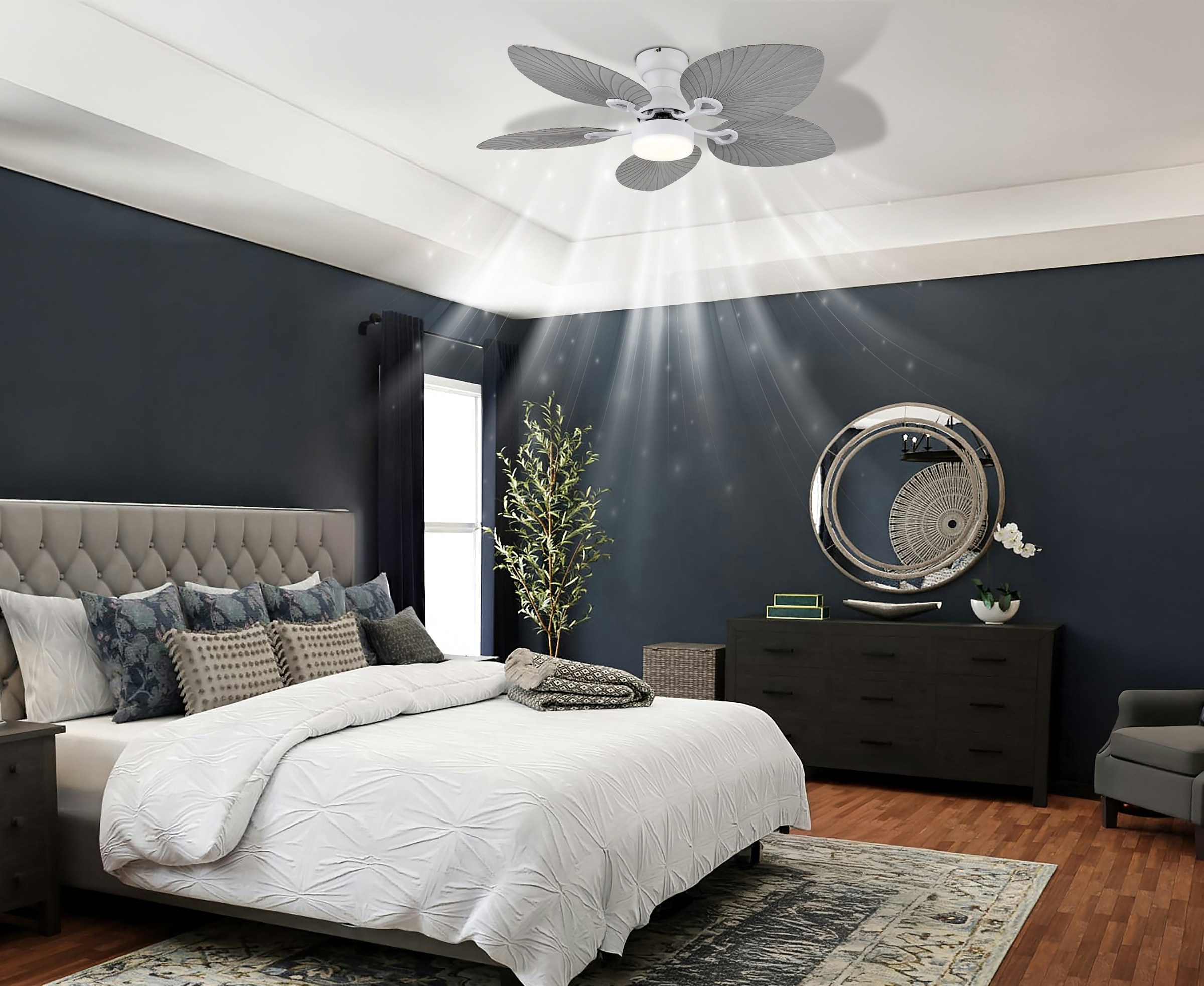 GLOBO LIGHTING Deckenleuchte »ELISE« LED-Modul 1 Stk. warmweiß - kaltweiß günstig online kaufen