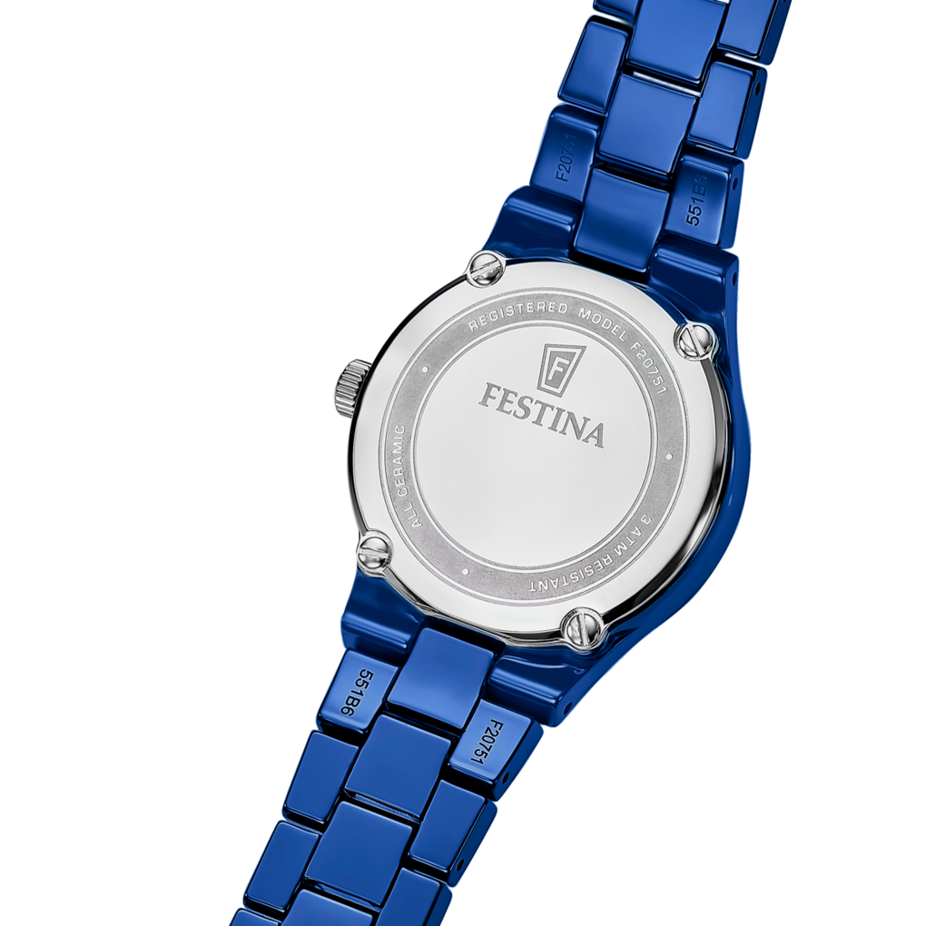 Festina Keramikuhr »Ceramic« Quarzuhr, Armbanduhr, Damenuhr, Keramik, analog