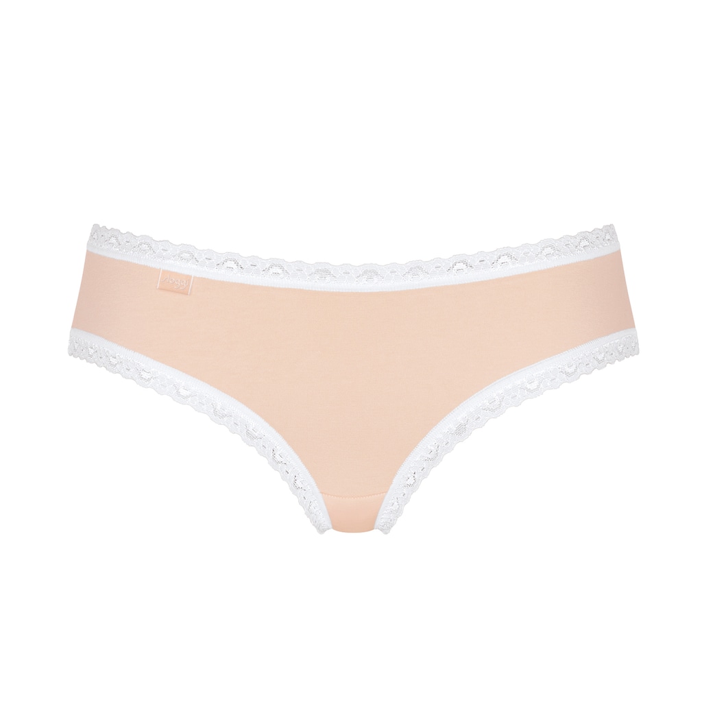 sloggi Panty »24/7 Weekend Hipster C3P«, (Packung, 3 St.), mit zarter Spitzeneinfassung