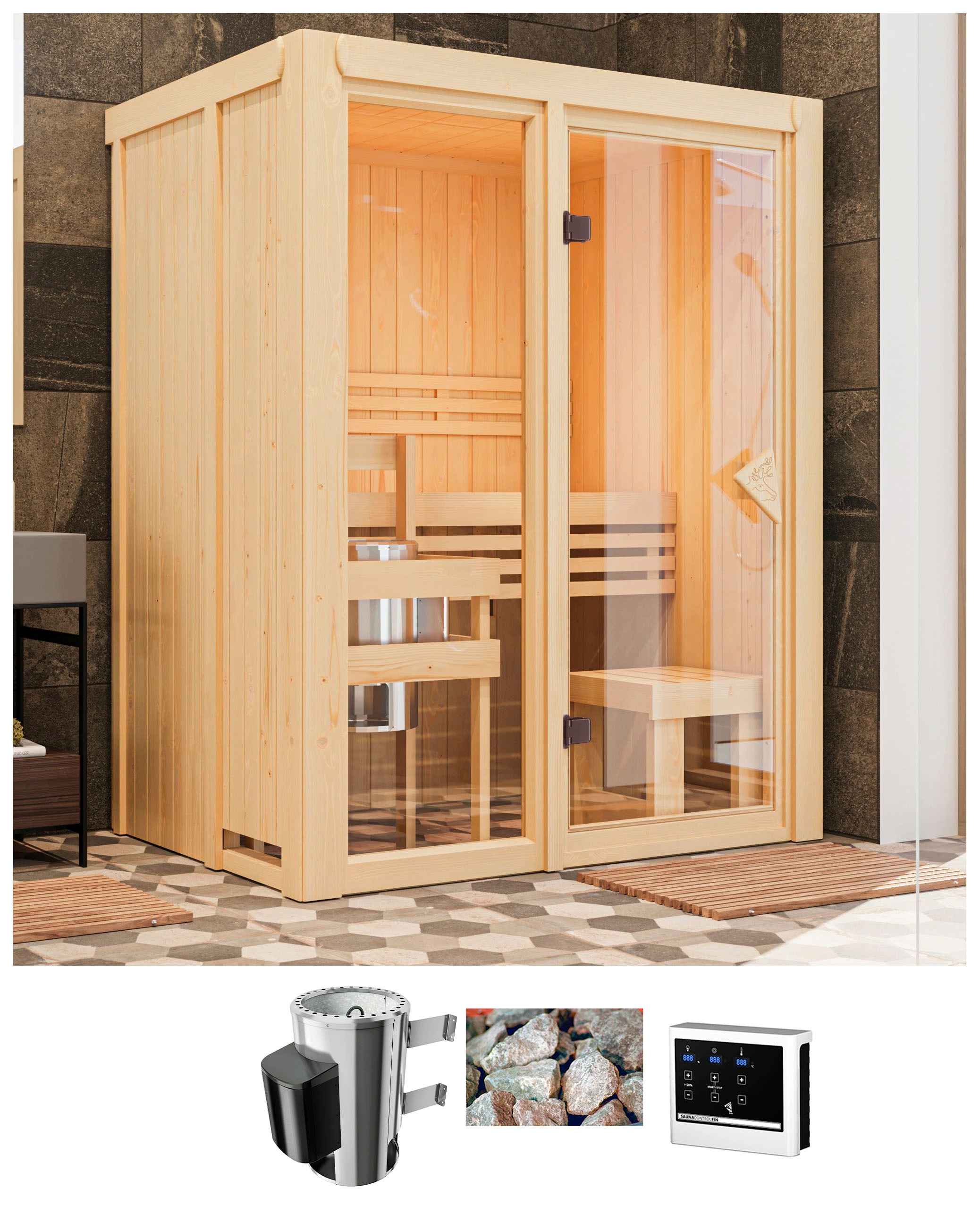 Karibu Sauna »Alani 1« günstig online kaufen