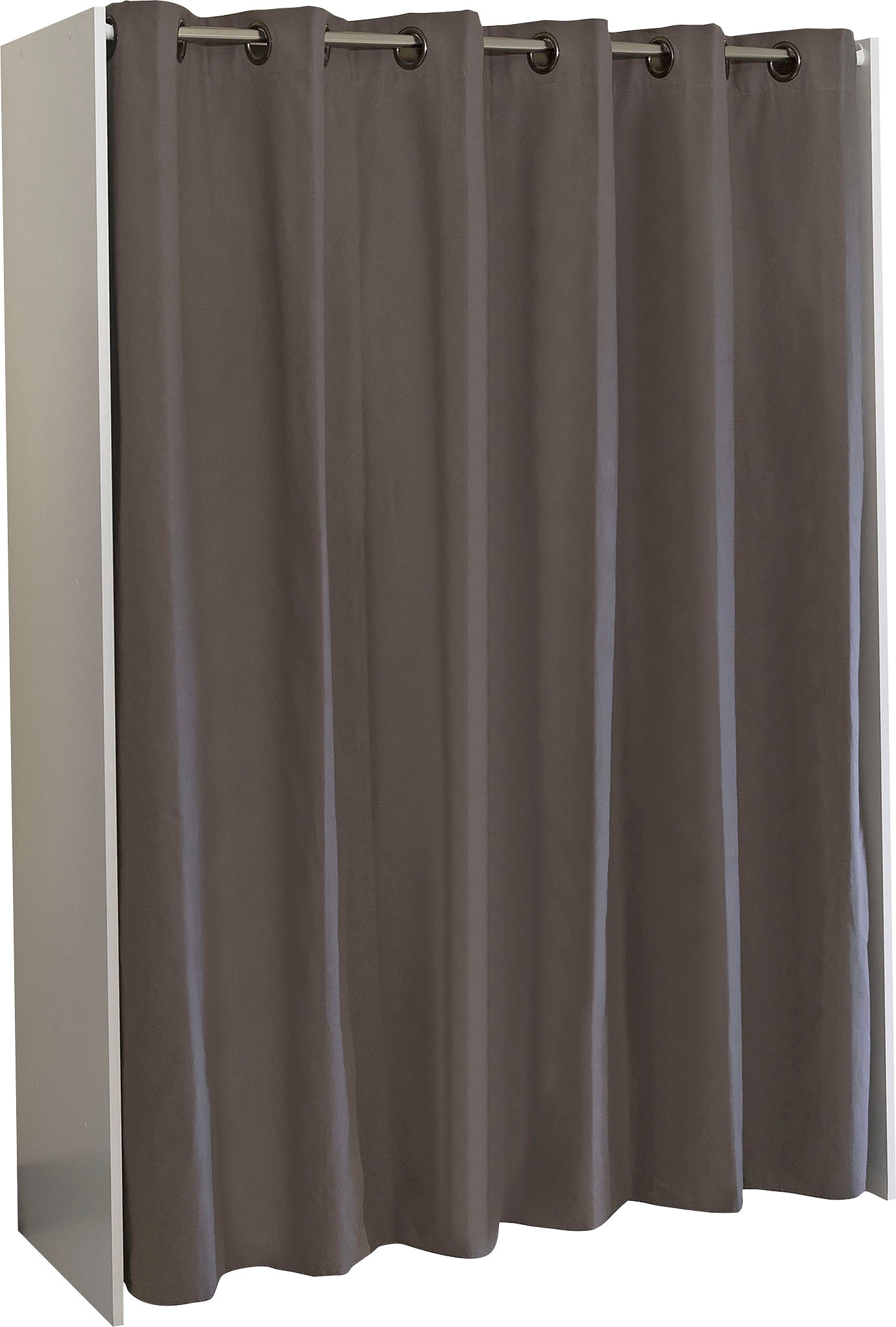 TemaHome Kleiderschrank »Tom«, ausziehbarer Kleiderschrank, Fächer, Vorhang jetzt %Sale 181 cm im Höhe und viele