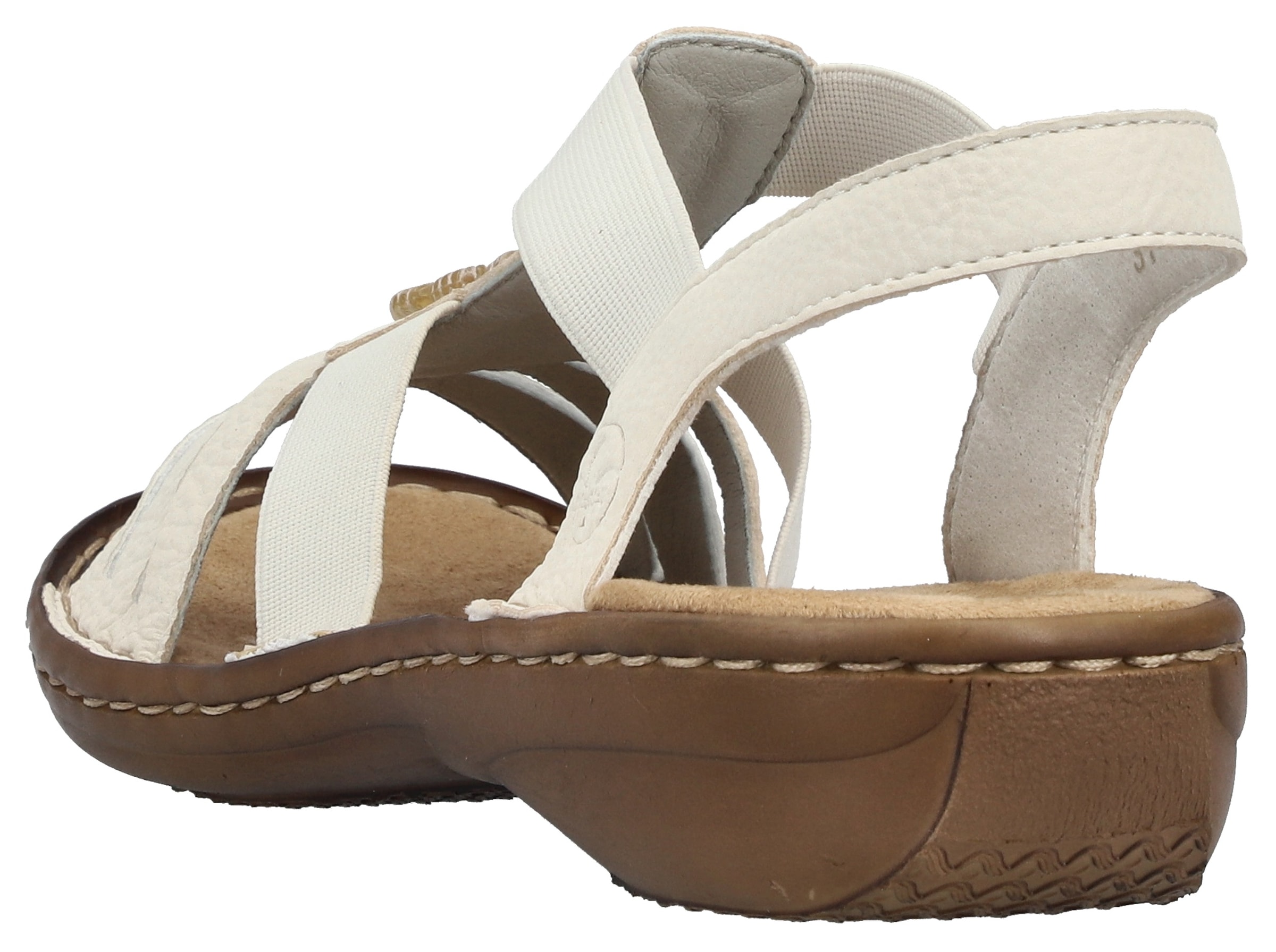 Rieker Riemchensandale  Sommerschuh, Sandalette, Keilabsatz, mit schöner Verzierung