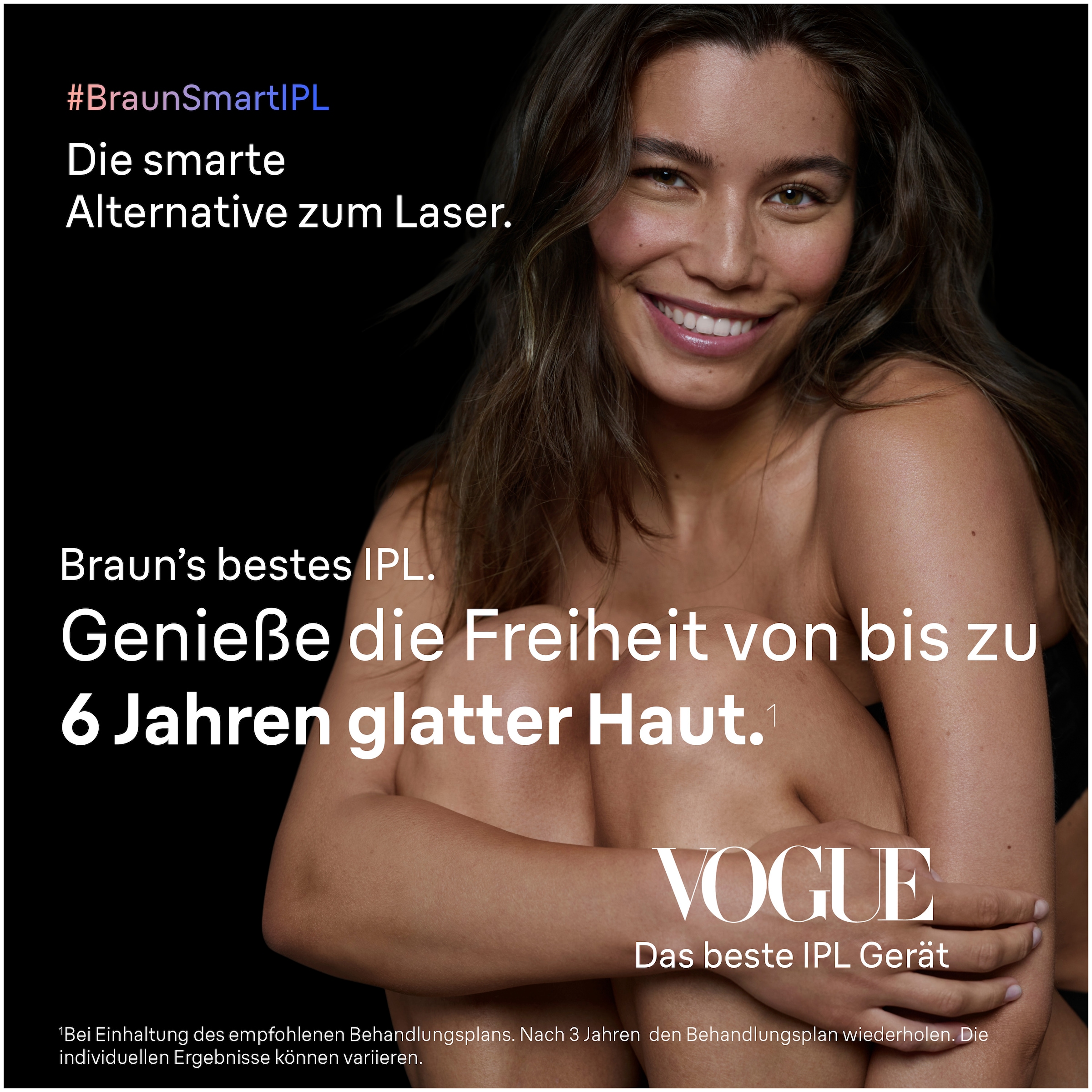 Braun IPL-Haarentferner »Braun Smart Skin i·expert PL7432« 400.000 Lichtimpulse Laser-Haarentfernung für Zuhause, Dauerhafte Haarreduzierung