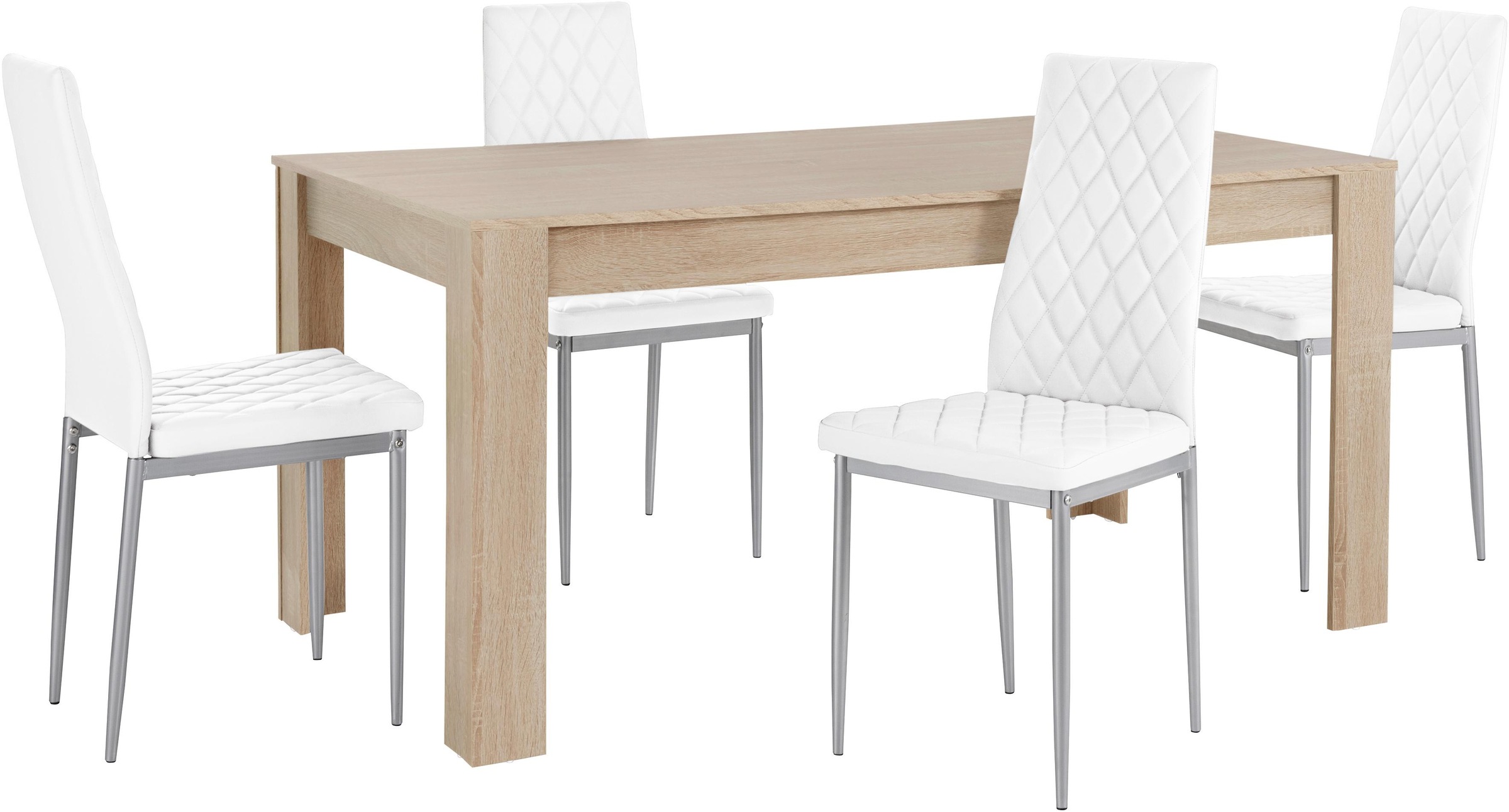 INOSIGN Essgruppe »Lynn160/Brooke«, (Set, 5 tlg.), Tisch mit 4 Stühlen günstig online kaufen