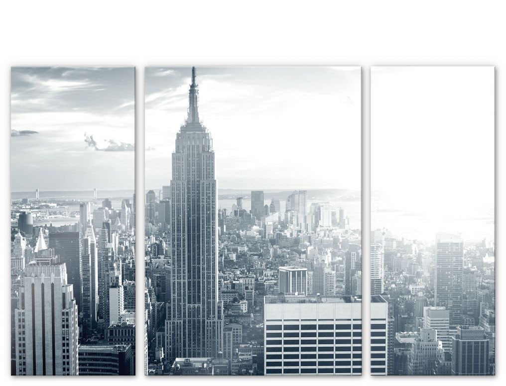 Wall-Art Mehrteilige Bilder »Empire State Building St.) online (3-teilig)«, (Set, bestellen 3
