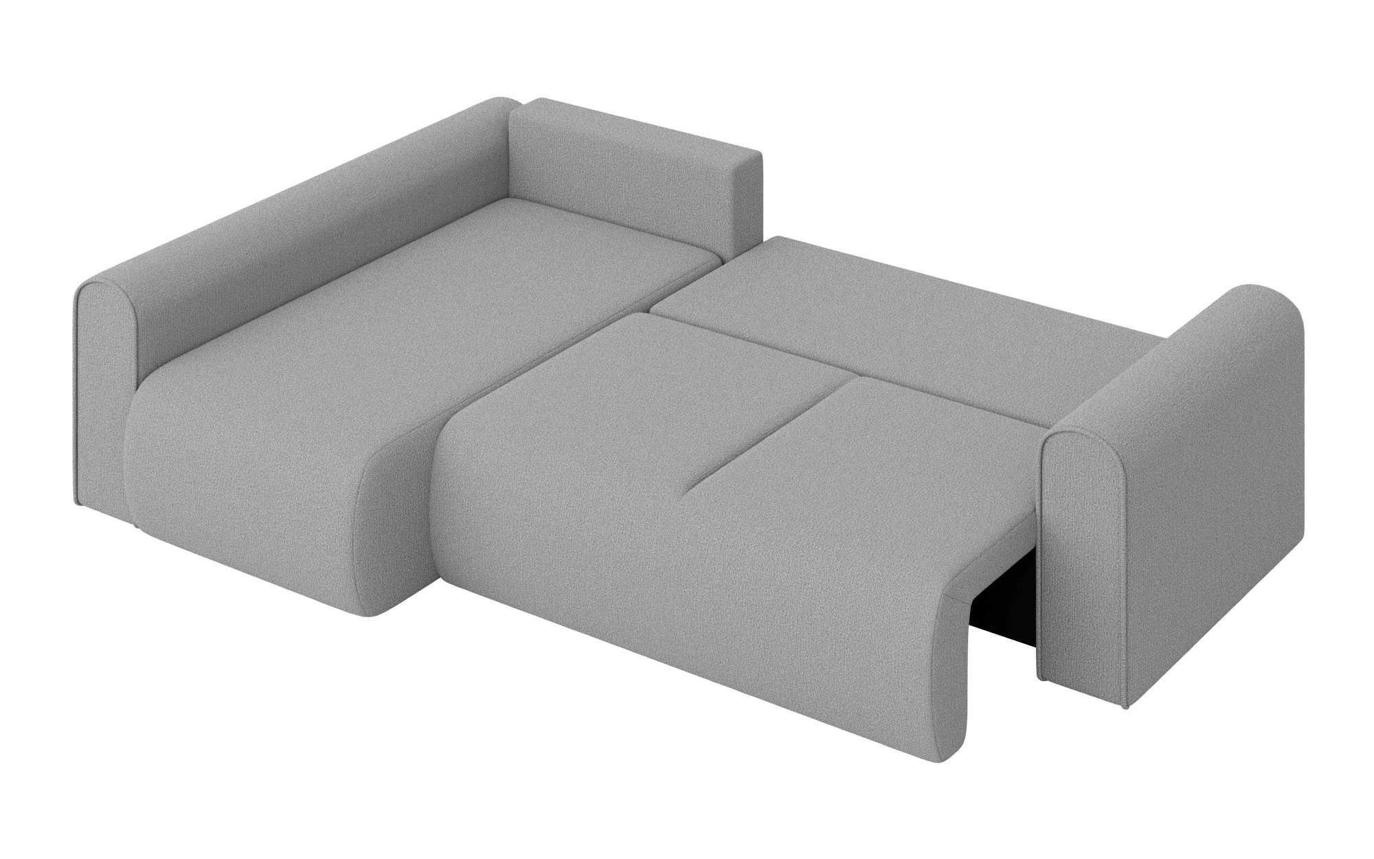 INOSIGN Ecksofa »Zacharia wahlweise Schlafsofa mit Bettkasten, B/T/H 250/166/86 cm«, L-Form mit Wellenunterfederung, Ottomane rechts oder links bestellbar