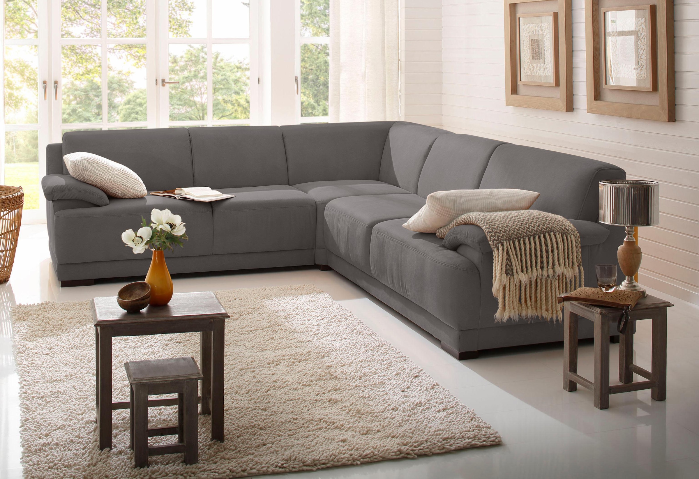 Home affaire Ecksofa "Telos L-Form", mit Boxspring-Federung und in 3 Qualit günstig online kaufen