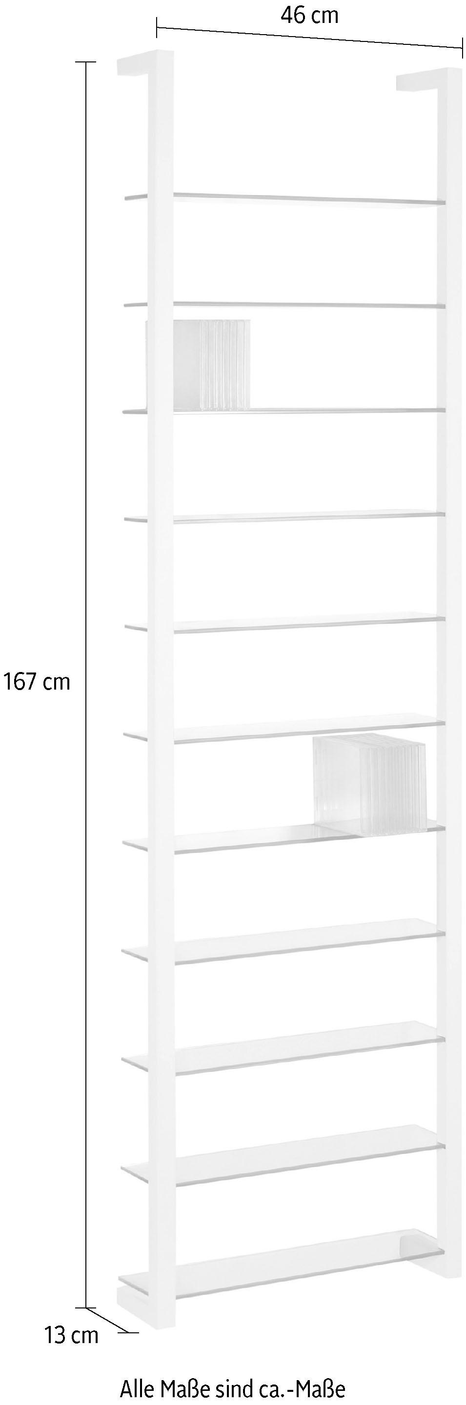 Spinder Design Wandregal »CUBIC«, Metall, Tiefe 13 cm günstig online kaufen