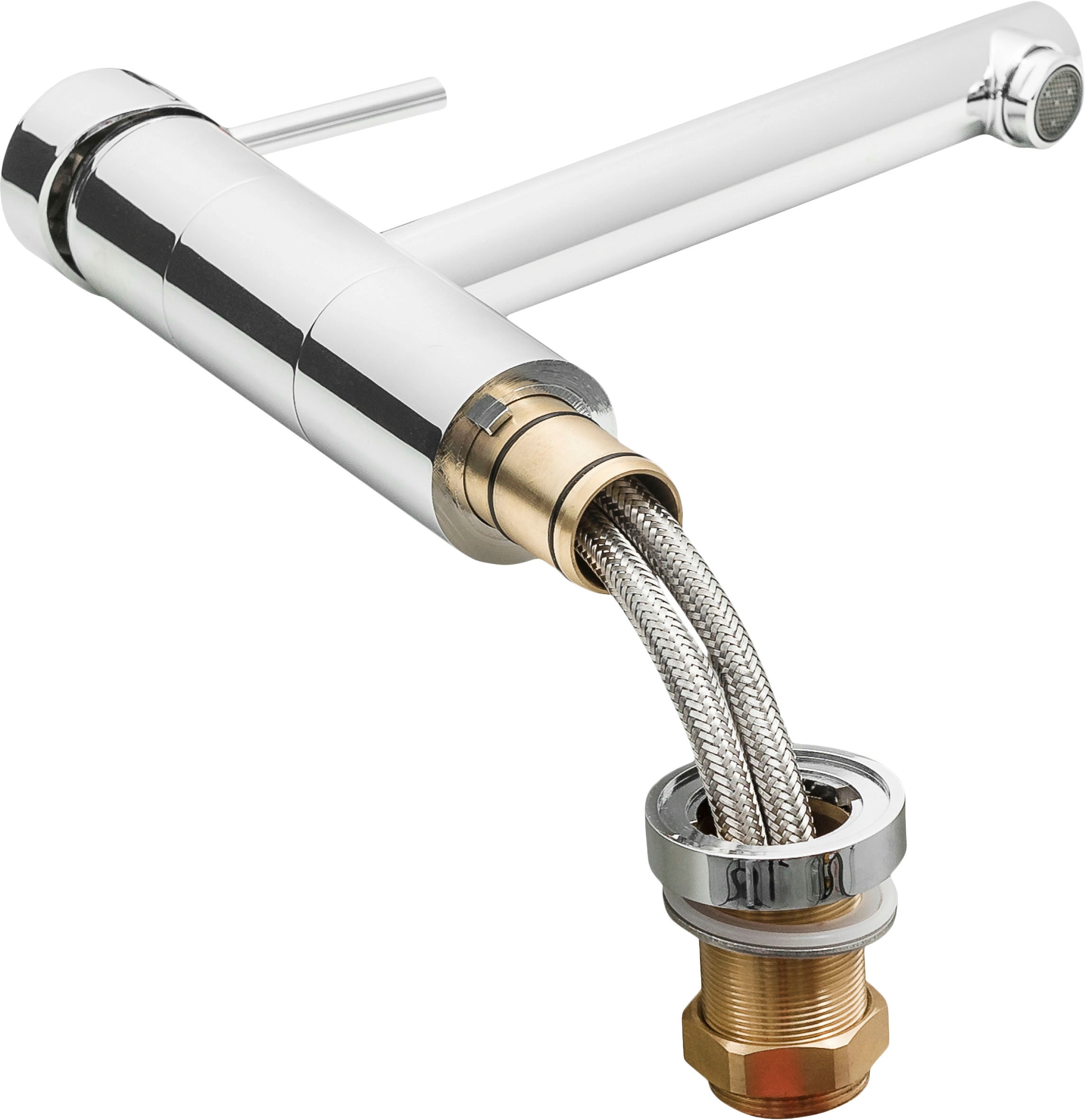 CORNAT Spültischarmatur »"Zelina" - Hochwertiger Messingkörper - verchromt«