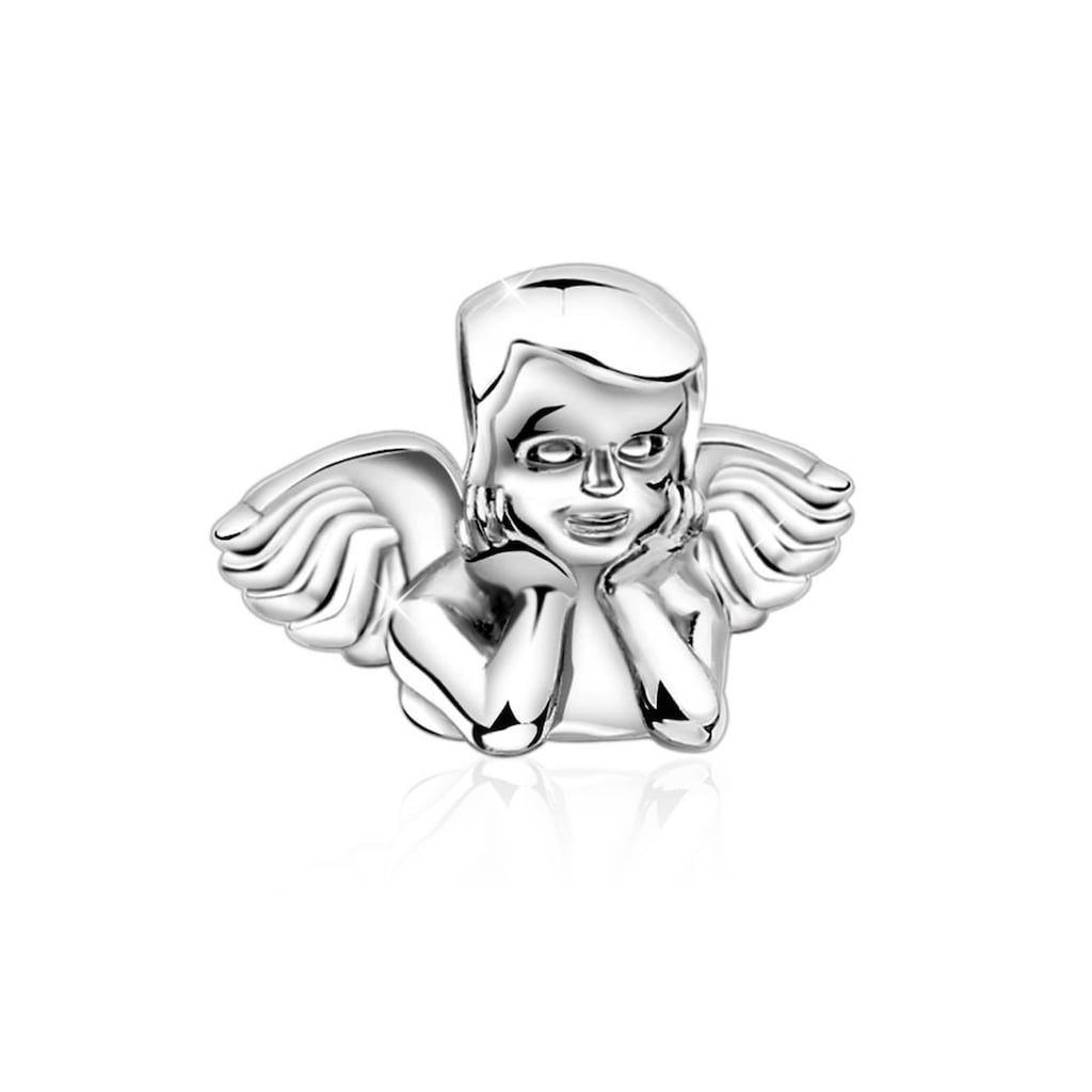 Nenalina Charm-Einhänger »Engelskopf Bead Schutz 925 Silber«