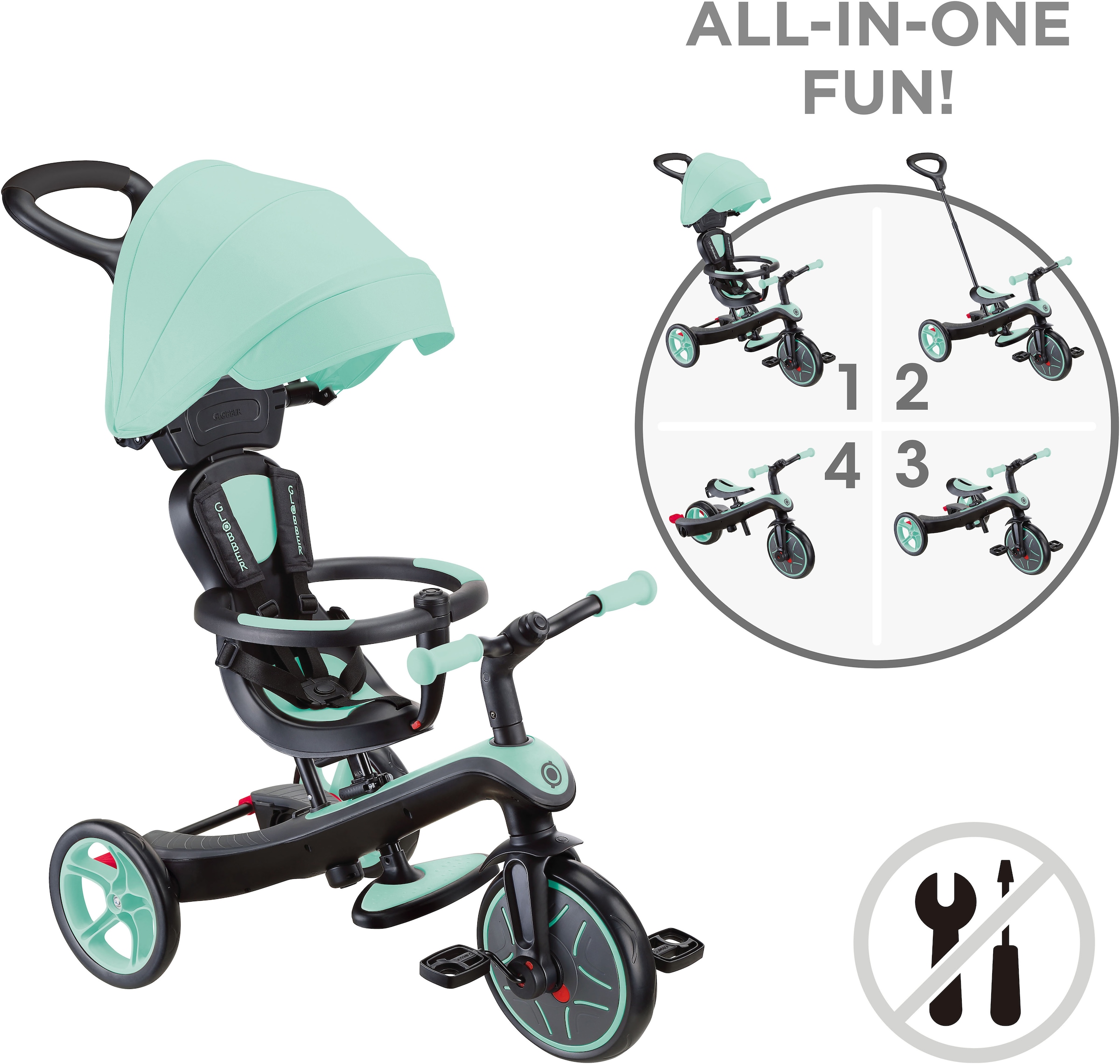 Globber Dreirad »EXPLORER TRIKE 4in1«
