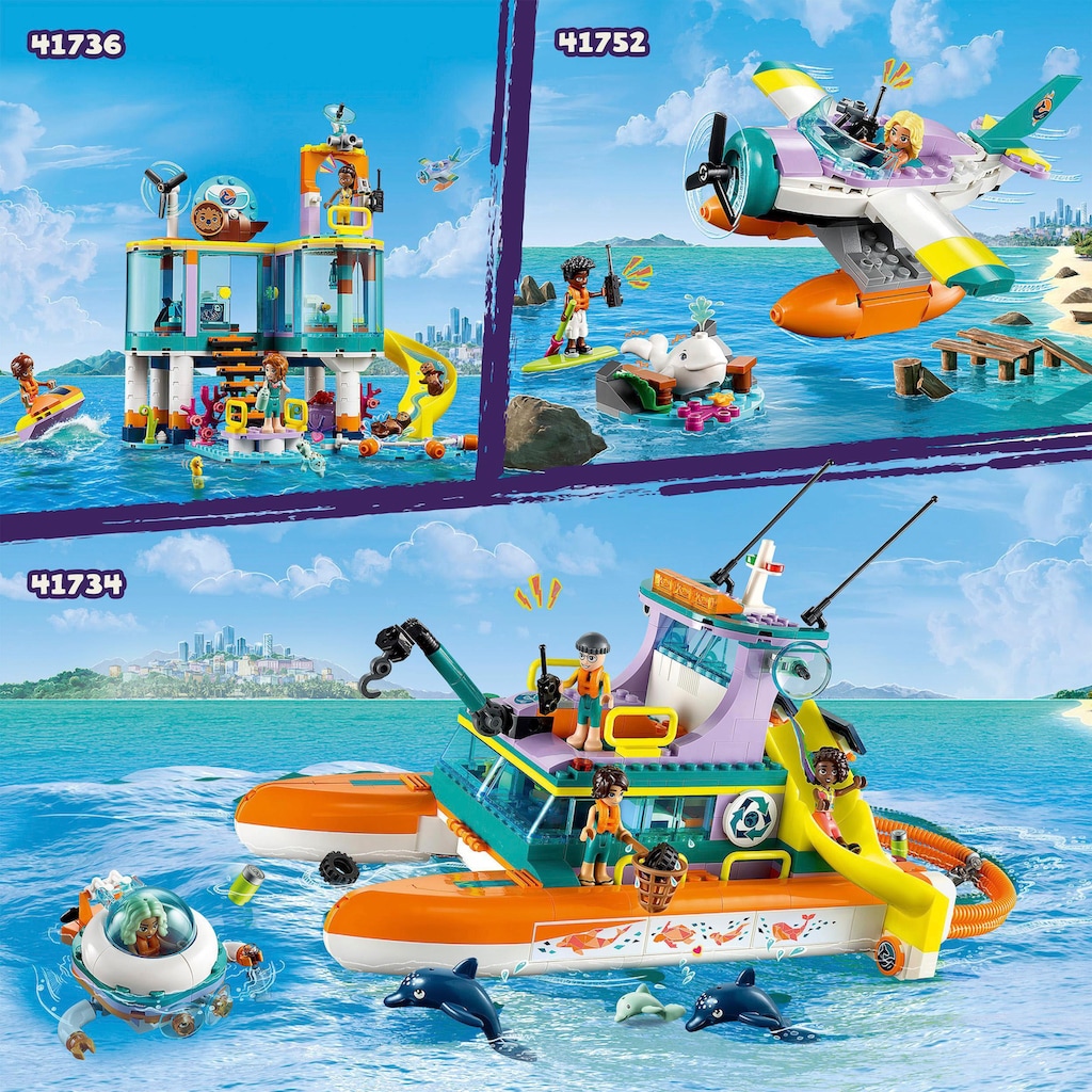LEGO® Konstruktionsspielsteine »Seerettungsflugzeug (41752), LEGO® Friends«, (203 St.)
