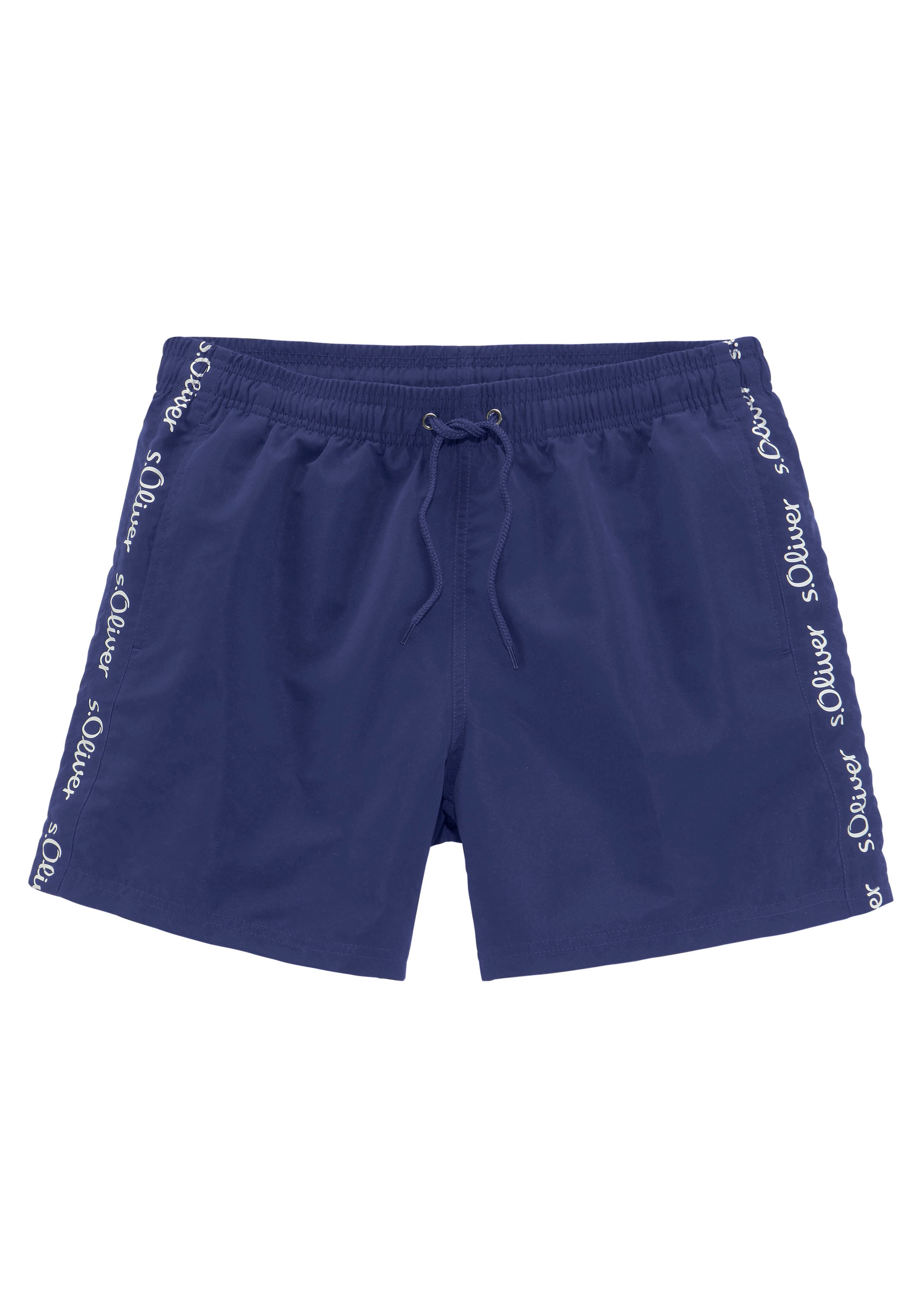 s.Oliver Badeshorts, mit Markenschriftzügen