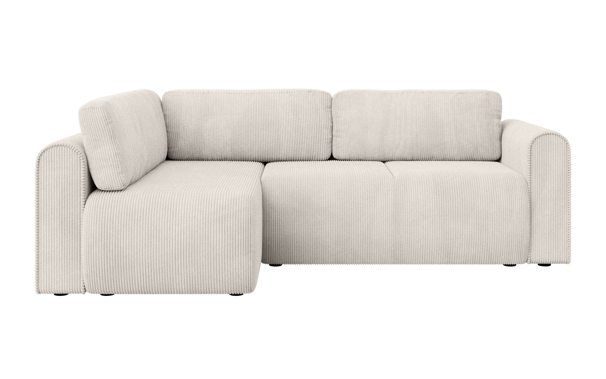 INOSIGN Ecksofa »Zacharia wahlweise Schlafsofa mit Bettkasten, B/T/H 250/166/86 cm«, L-Form mit Wellenunterfederung, Ottomane rechts oder links bestellbar