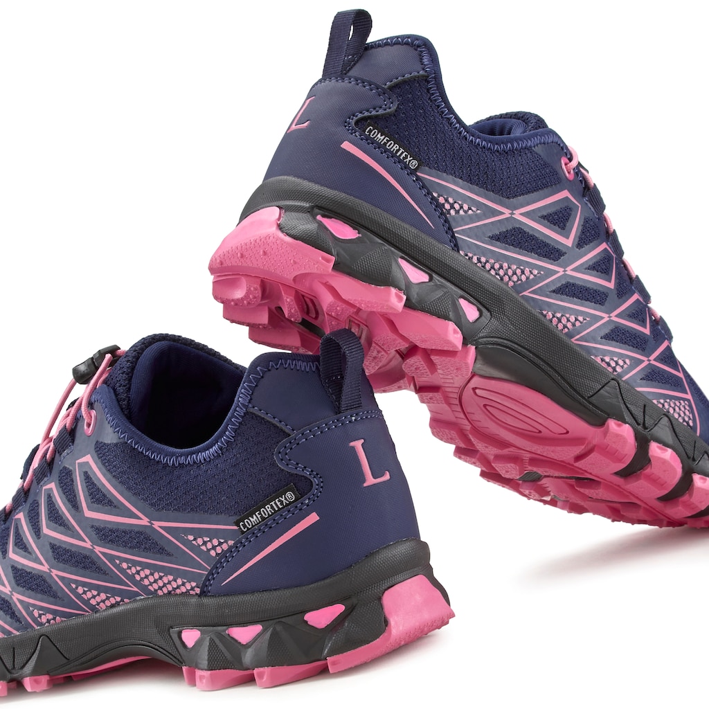 LASCANA ACTIVE Sneaker, Outdoorschuh mit wasserabweisender Membran und elastischer Schnürung