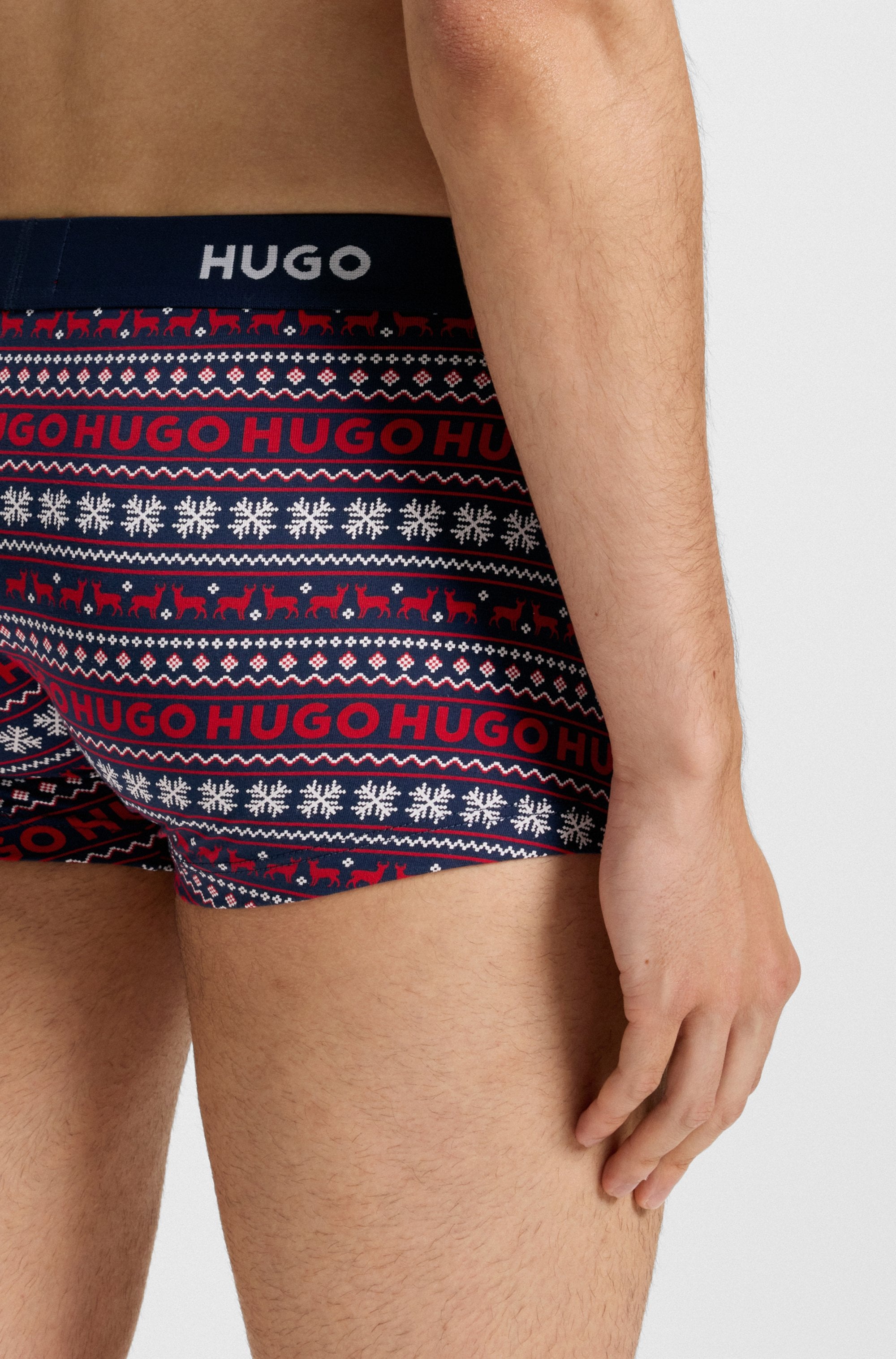 HUGO Underwear Trunk »TRUNK TRIPLET DESIGN«, (Packung, 3 St.), mit Logobund