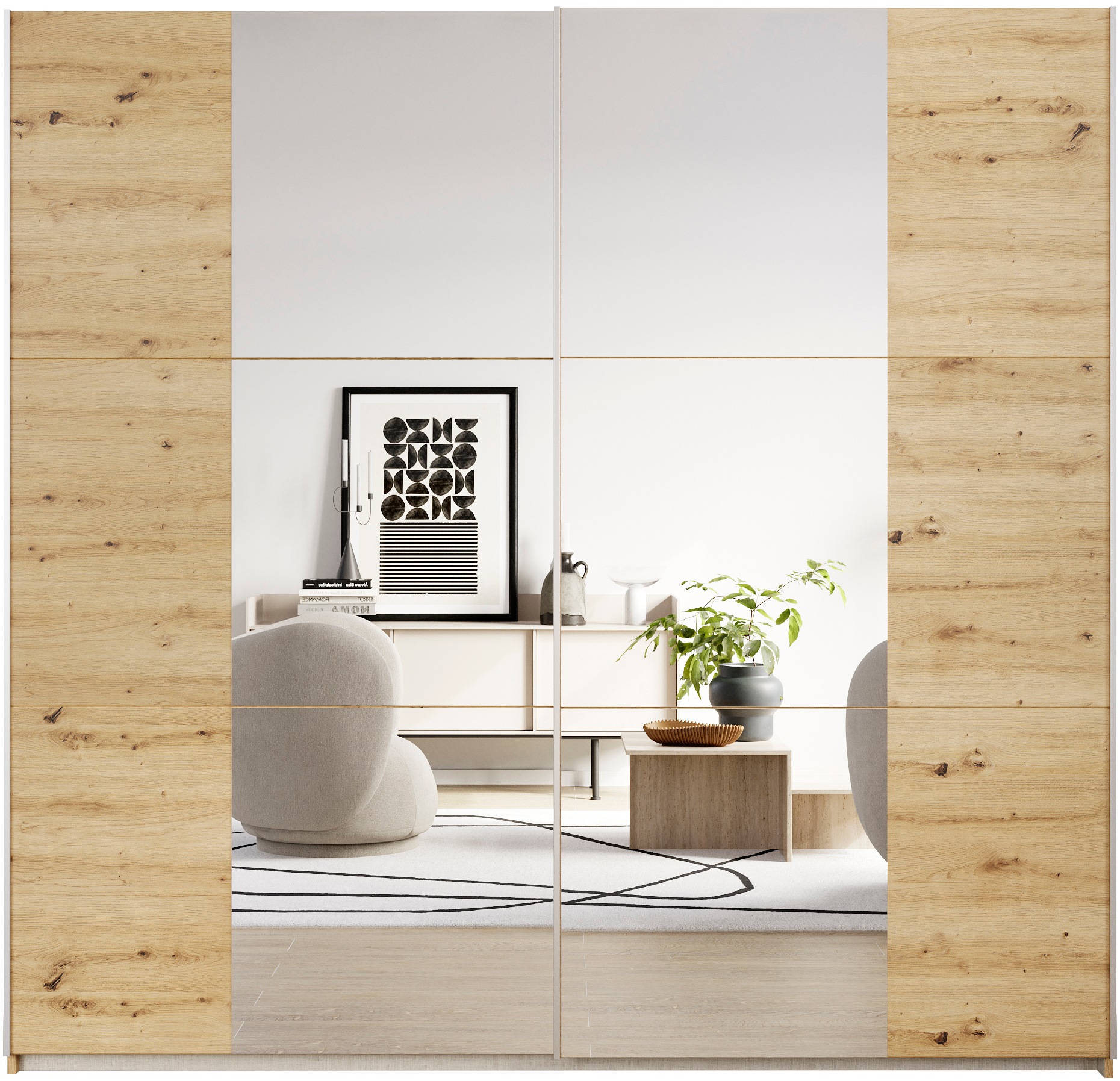 rauch Kleiderschrank »Kleiderschrank Drehtürenschrank Schrank Garderobe KRO günstig online kaufen