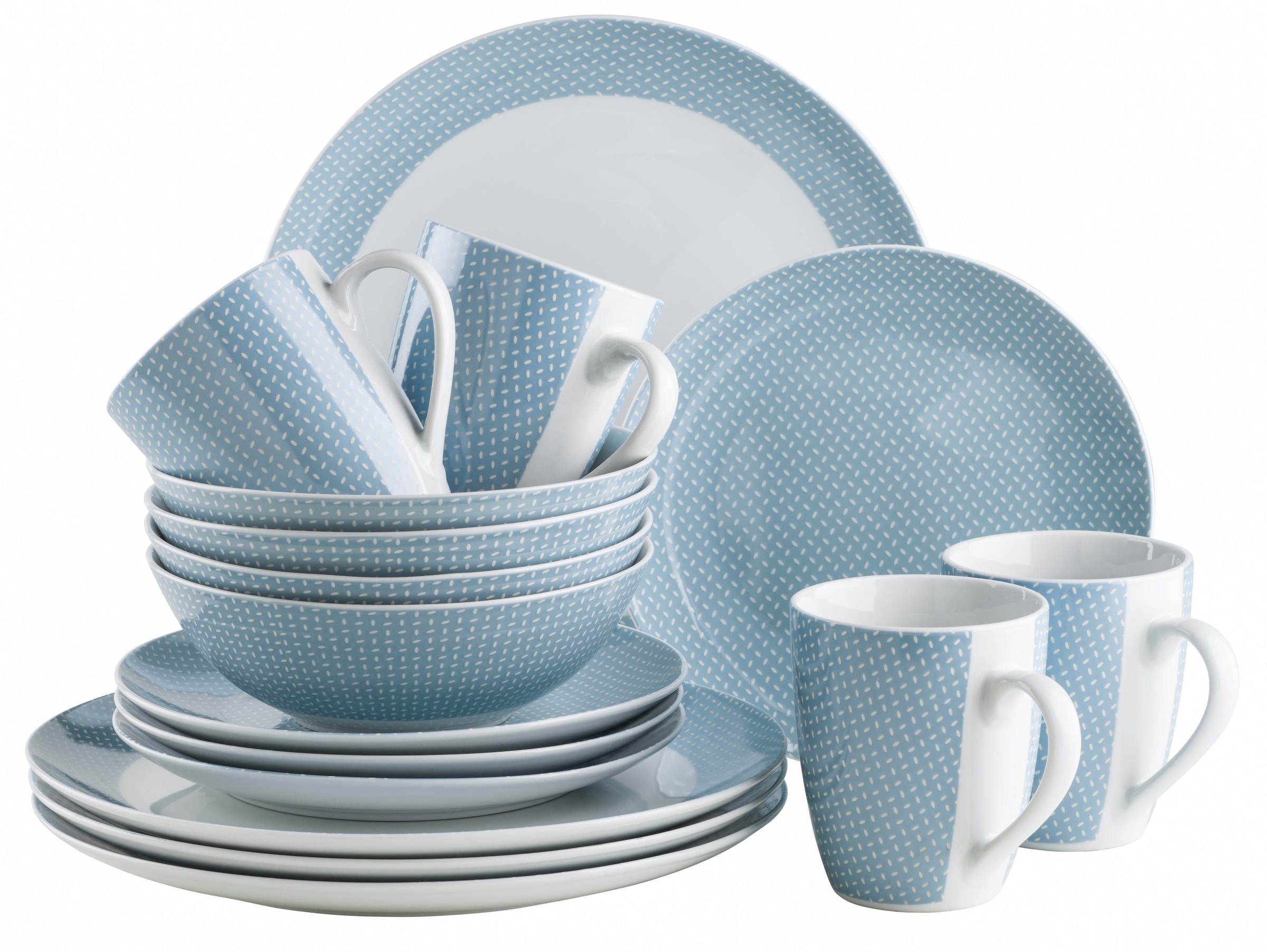 MÄSER Kombiservice »KITCHEN TIME II, Geschirr-Set, Porzellan« günstig online kaufen