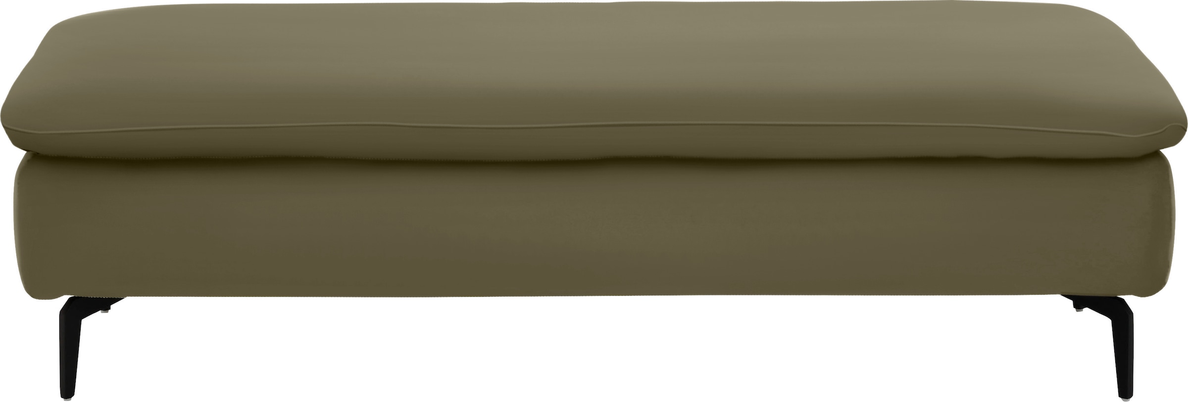 W.SCHILLIG Ecksofa »valentinoo, Designsofa, bequem, elegant und zeitlos, L-Form«, (Set), inklusive Hocker, mit Sitztiefenverstellung, Breite 299 cm
