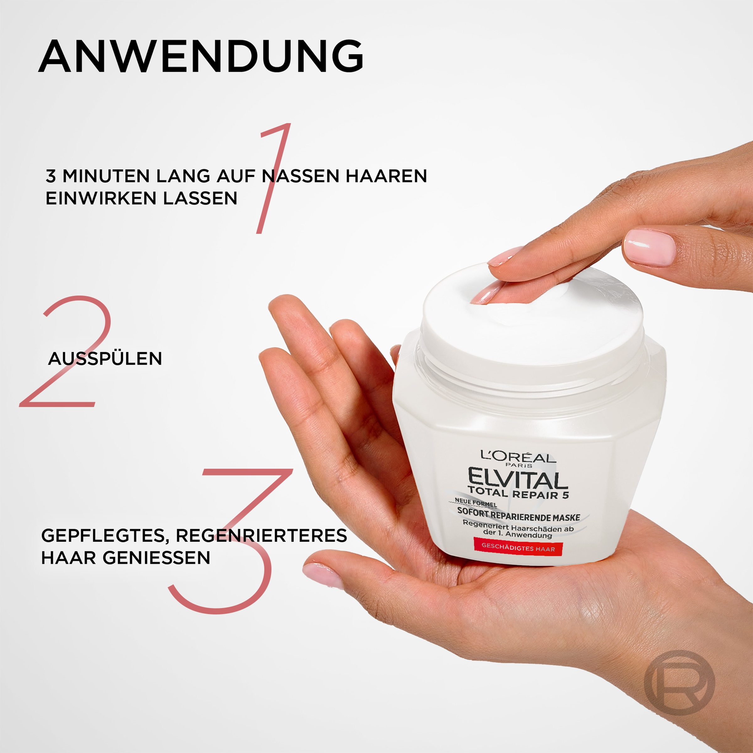 L'ORÉAL PARIS Haarmaske »ELVITAL TOTAL REPAIR 5 MASKE« für geschädigtes Haar
