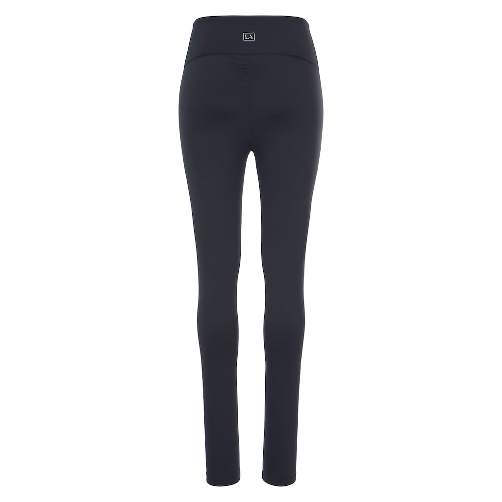 LASCANA ACTIVE Funktionsleggings »-Sport Leggings«, mit kleiner Raffung, Loungewear