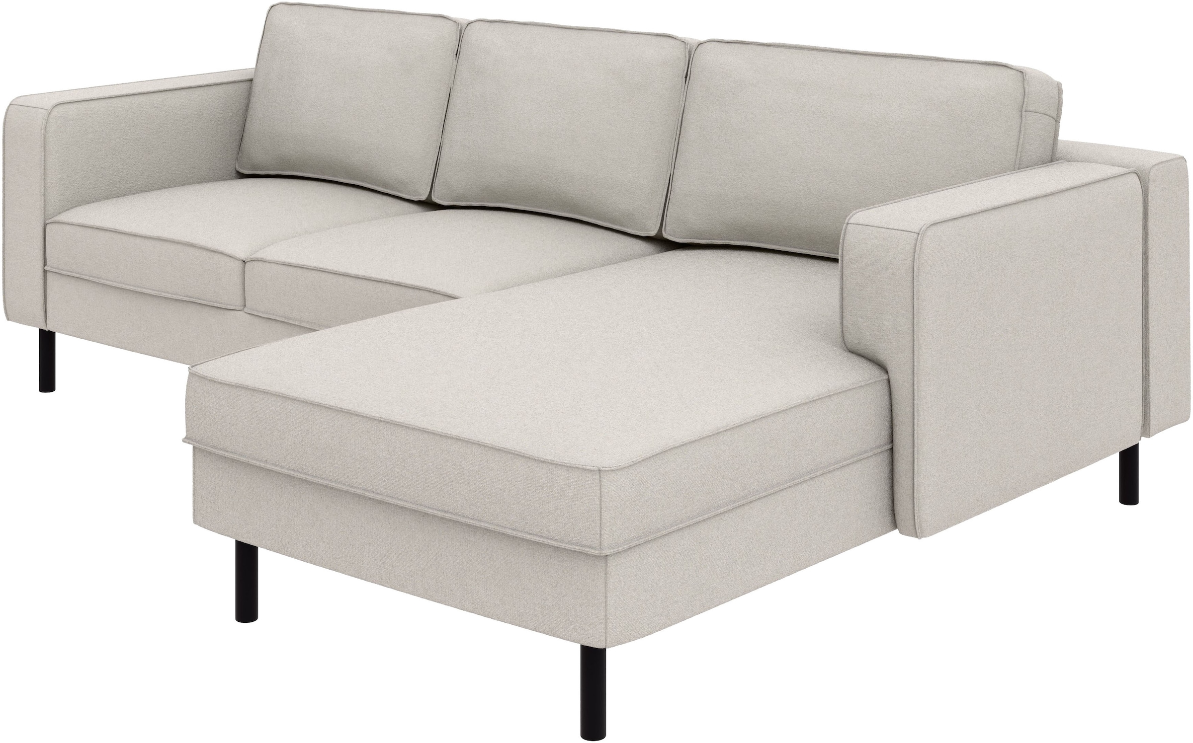 TRENDMANUFAKTUR Ecksofa »Watkins, Couch wahlweise mit Schlaffunktion & Bettkasten, auch in Cord« Recamiere beidseitig montierbar, Sofa in L-Form, Breite 232 cm