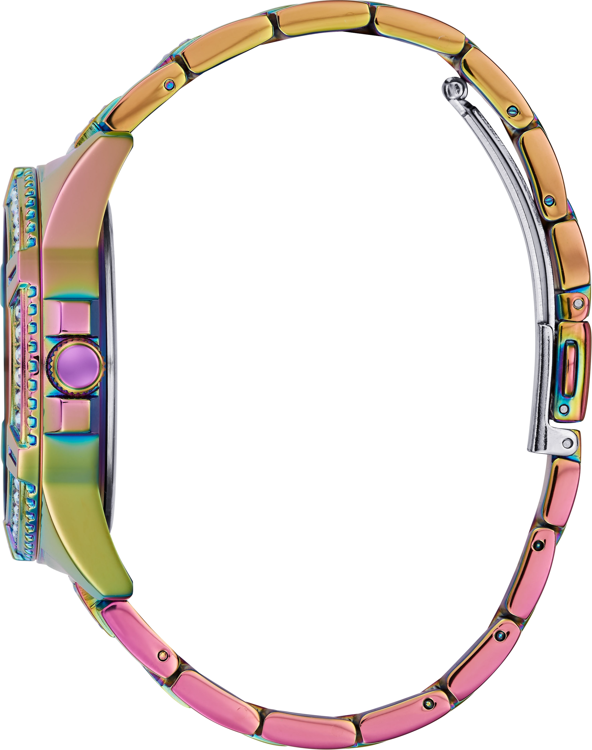 Guess Multifunktionsuhr »LADY FRONTIER«, Armbanduhr, Quarzuhr, Damenuhr