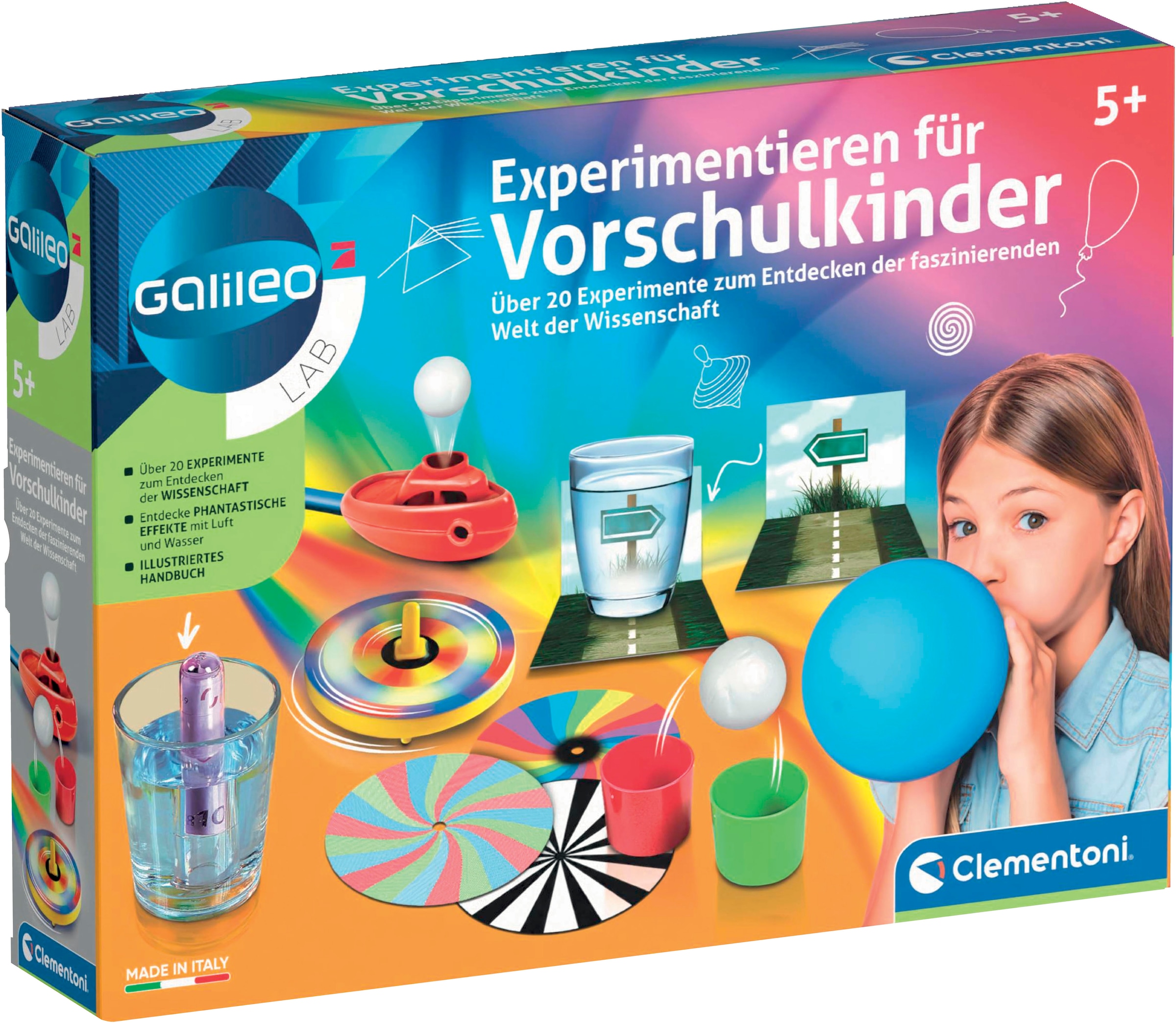 Clementoni® Experimentierkasten »Galileo Lab, Experimentieren für Vorschulkinder«, Made in Europe