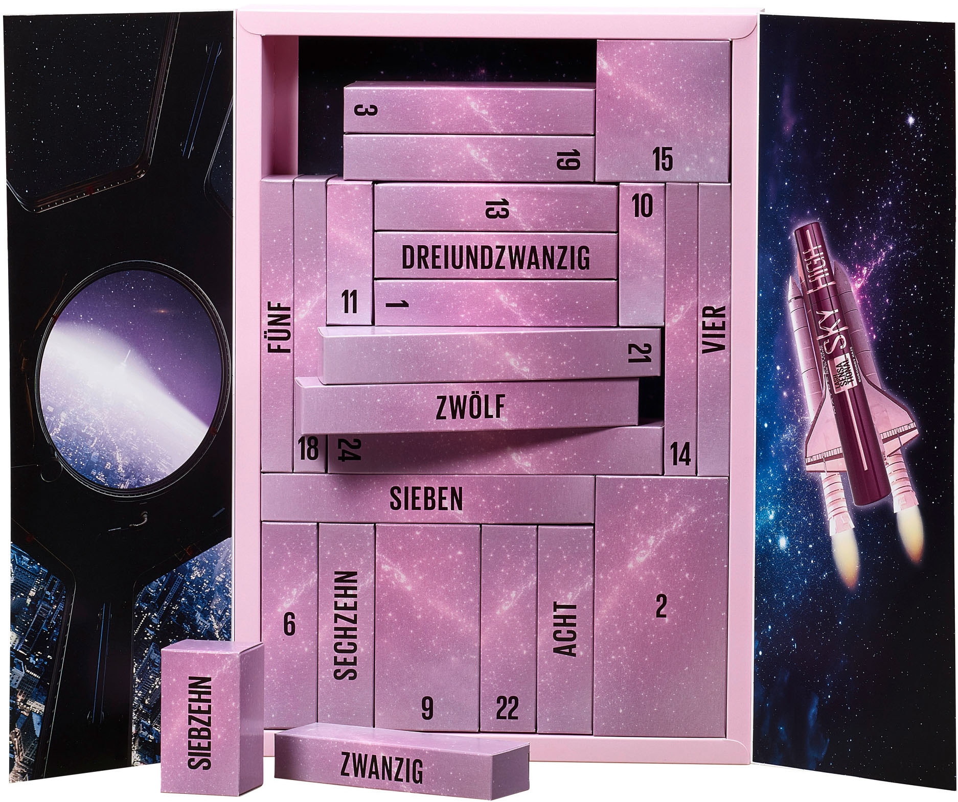 MAYBELLINE NEW YORK Kosmetik-Adventskalender »Maybelline New York Adventskalender 24-Türer 2025« ab 13 Jahren