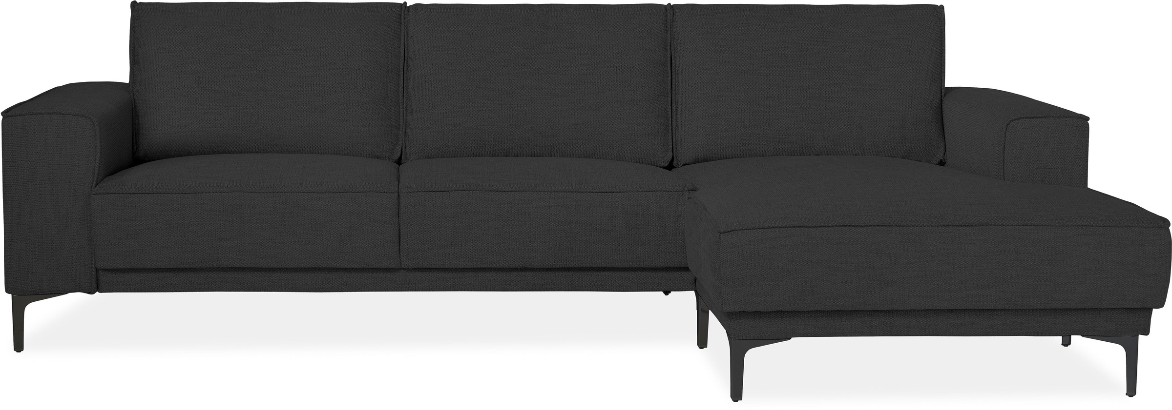 Places of Style Ecksofa »Polsterecke Oland, Struktur, Flachgewebe, Luxus-Mi günstig online kaufen