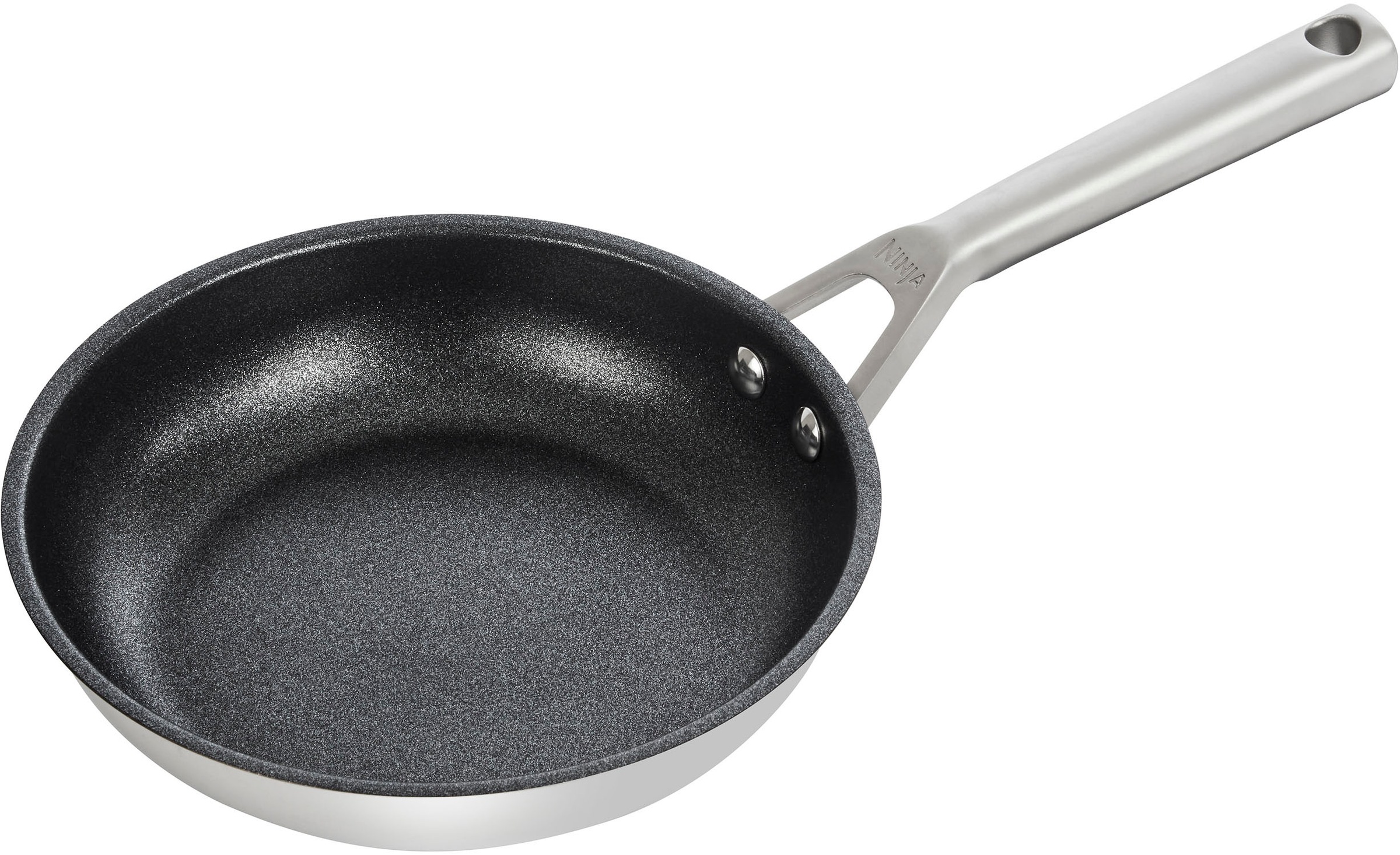 NINJA Bratpfanne »Ninja ZEROSTICK Edelstahl-Pfanne C600DE«, Edelstahl, (1 tlg.), Edelstahl mit Aluminiumbeschichtung für Braten bei hohen Temperaturen