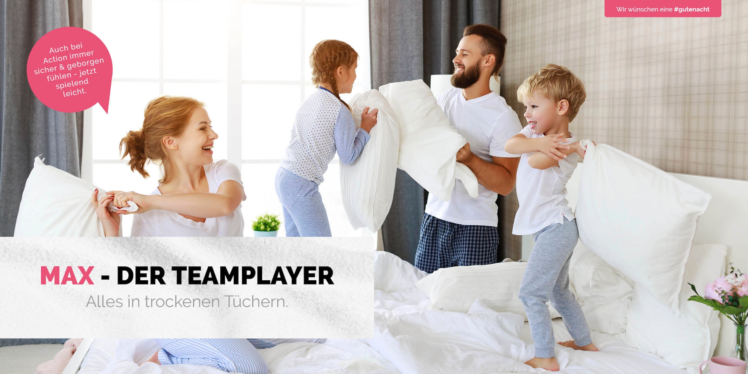 Primera Spannbettlaken »"Max - Der Teamplayer"«, FAMILIENHELD mit einem sicheren und komfortablen Schutz