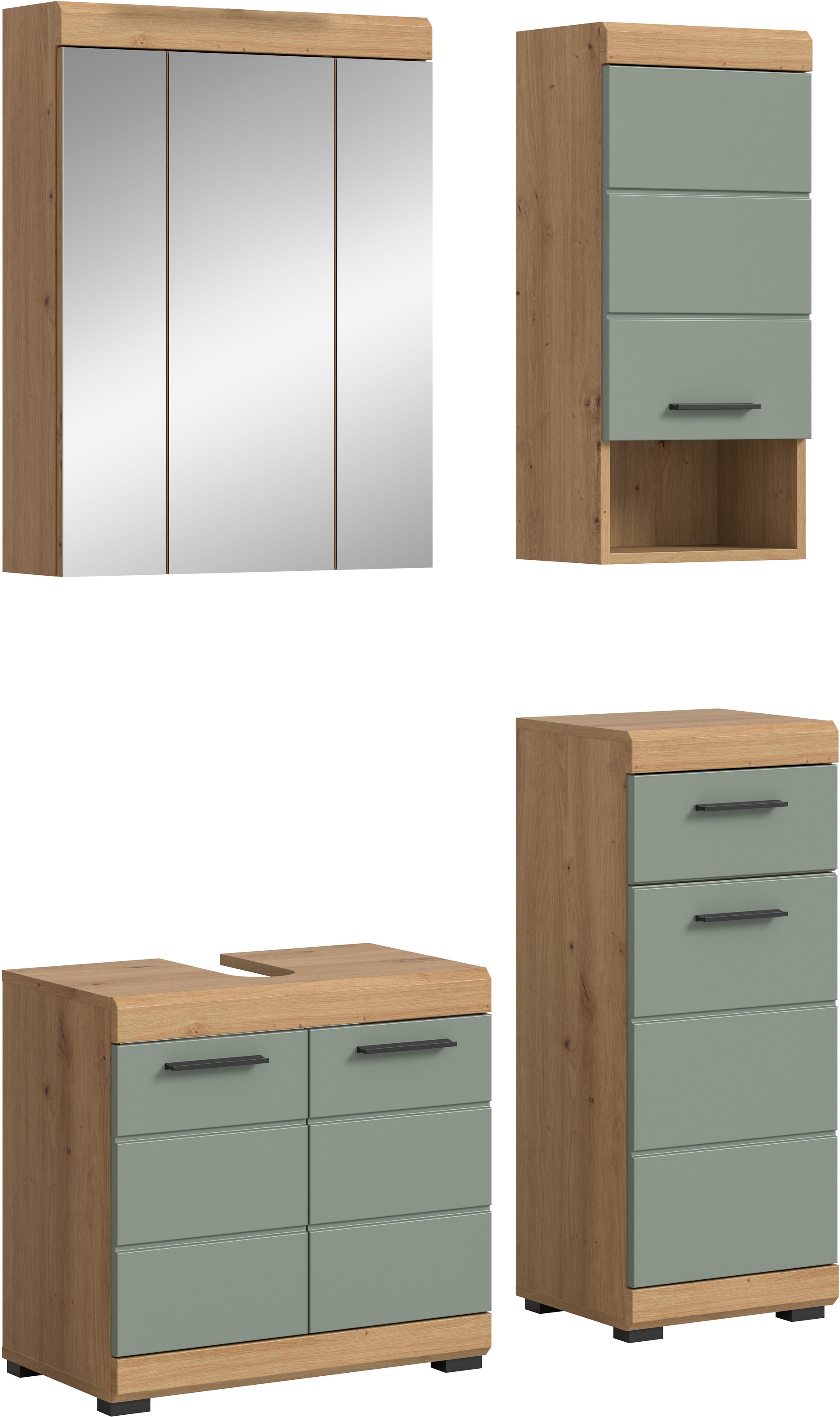 INOSIGN Badmöbel-Set »Siena, 4 teilig, bestehend aus:«, (Set), Waschbeckenu günstig online kaufen