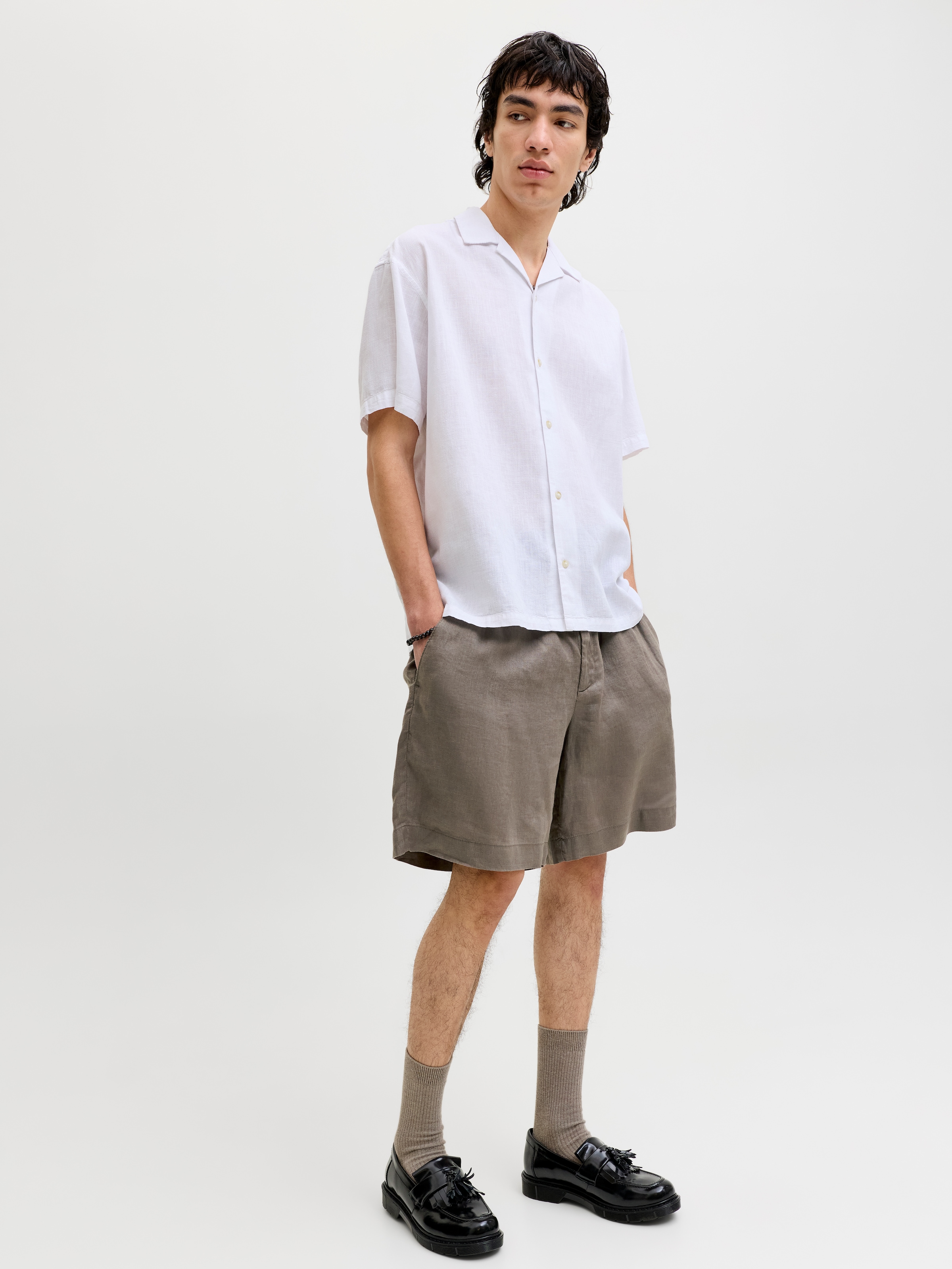 Jack & Jones Shorts »JPSTBILL LAWRENCE LINEN SHORTS SRT LN«