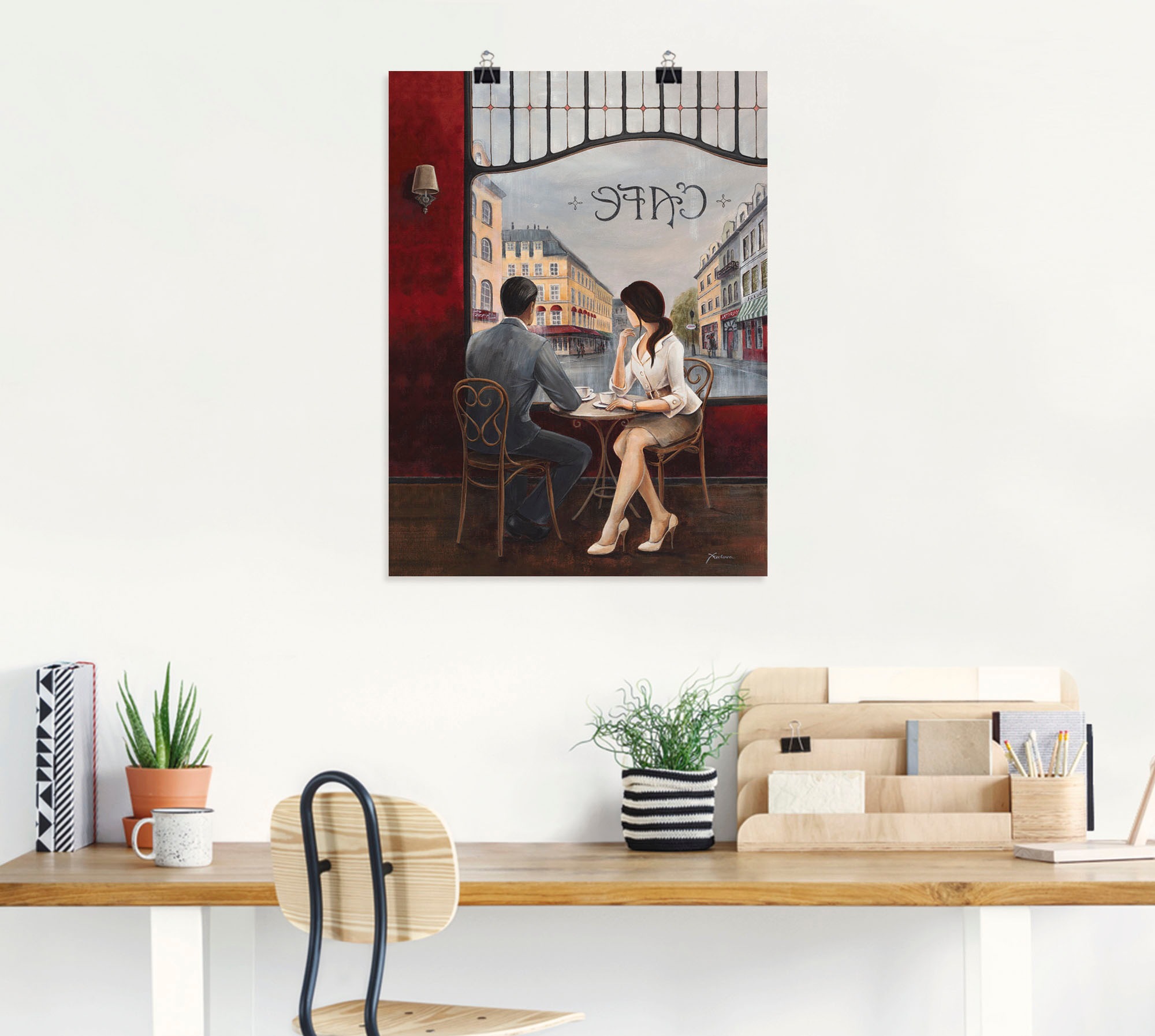 Artland Wandbild »Café«, Restaurant & Cafés, (1 St.), als Alubild, Outdoorbild, Leinwandbild, Poster, Wandaufkleber