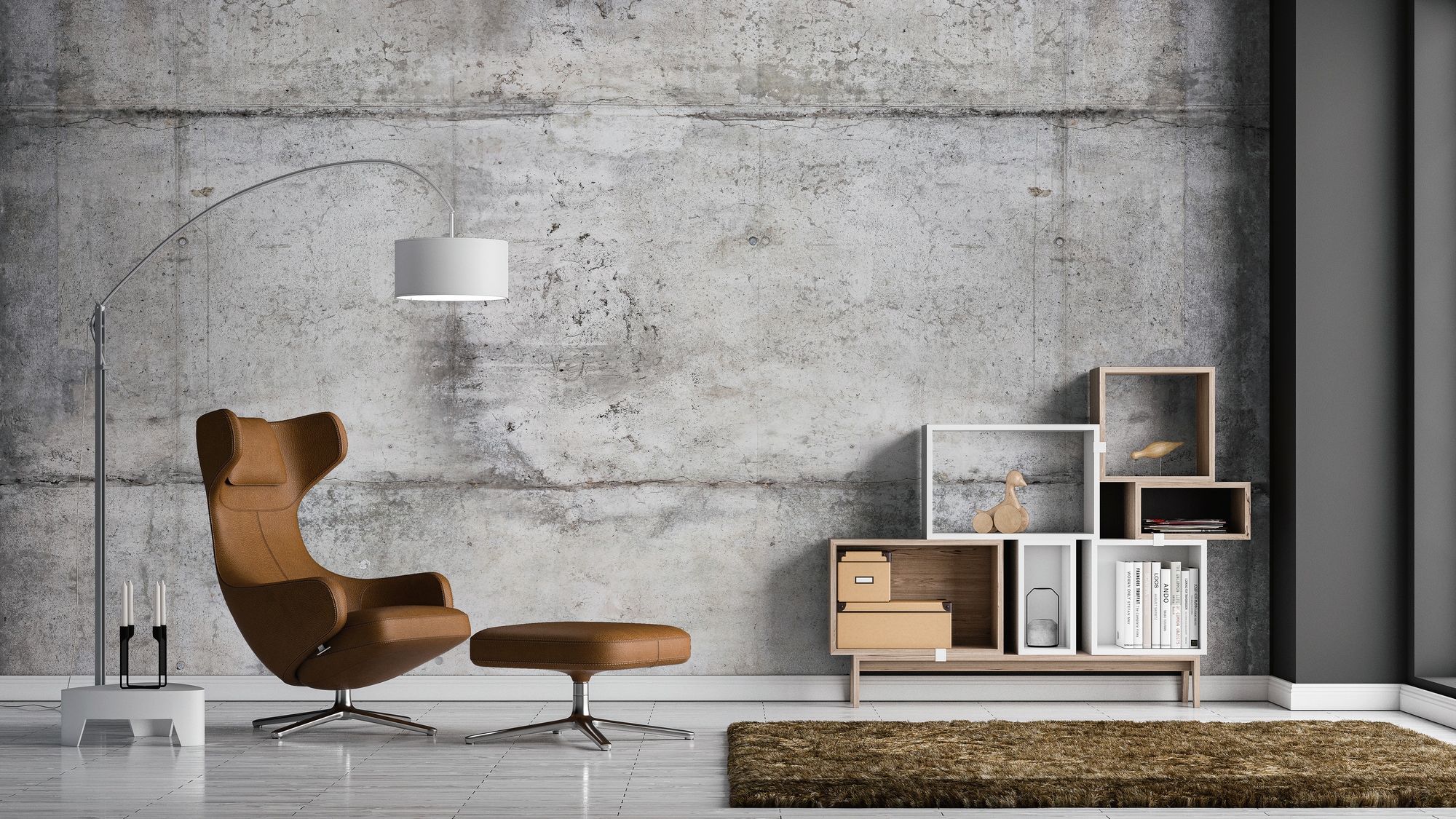 A.S. Création Vliestapete »Fototapete Betonwand Used Look Grau Industrial« günstig online kaufen