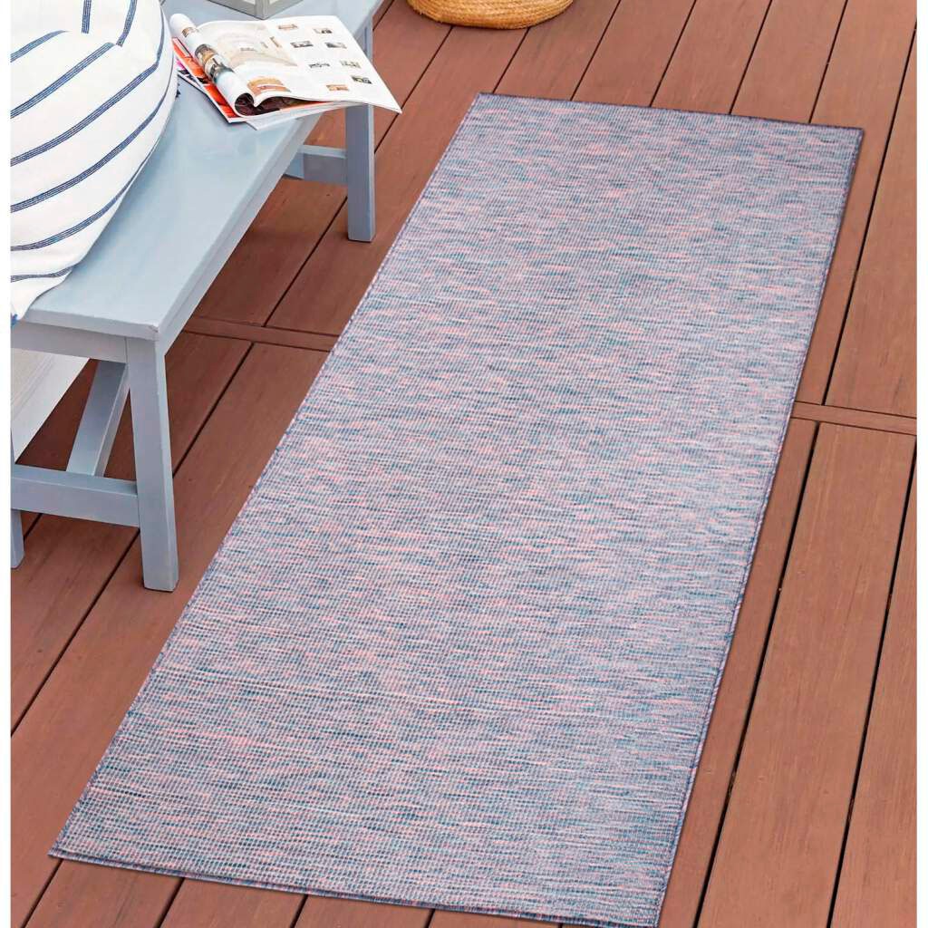 Teppich bestellen Terrasse, schnell bequem Carpet gewebt flach Wetterfest & Balkon, »Palm«, für und rechteckig, Küche, UV-beständig, City