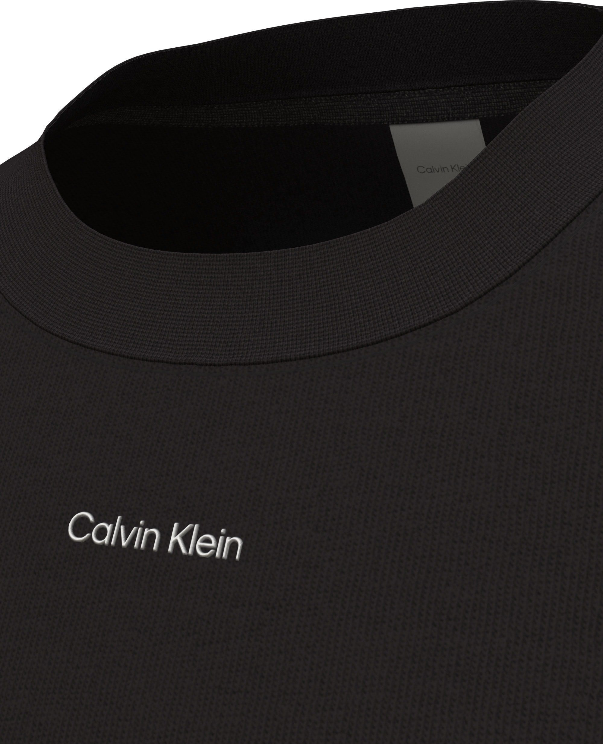 Calvin Klein T-Shirt »SS STRETCH PIQUE NANO EASY TEE«, Mit Rundhalsausschnitt