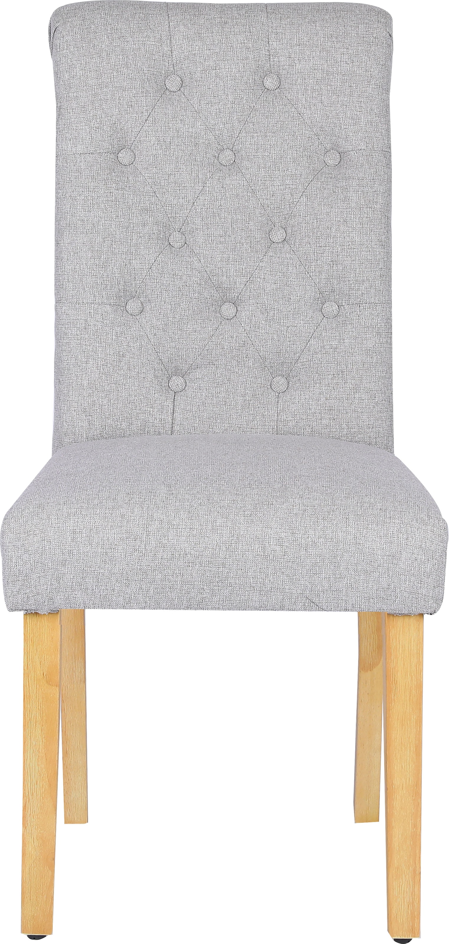 Home affaire Esszimmerstuhl »Liao, 2er-Set«, (Set), pflegeleichter Webstoff Bezug, Knopfheftung, Sitzhöhe ca. 51 cm