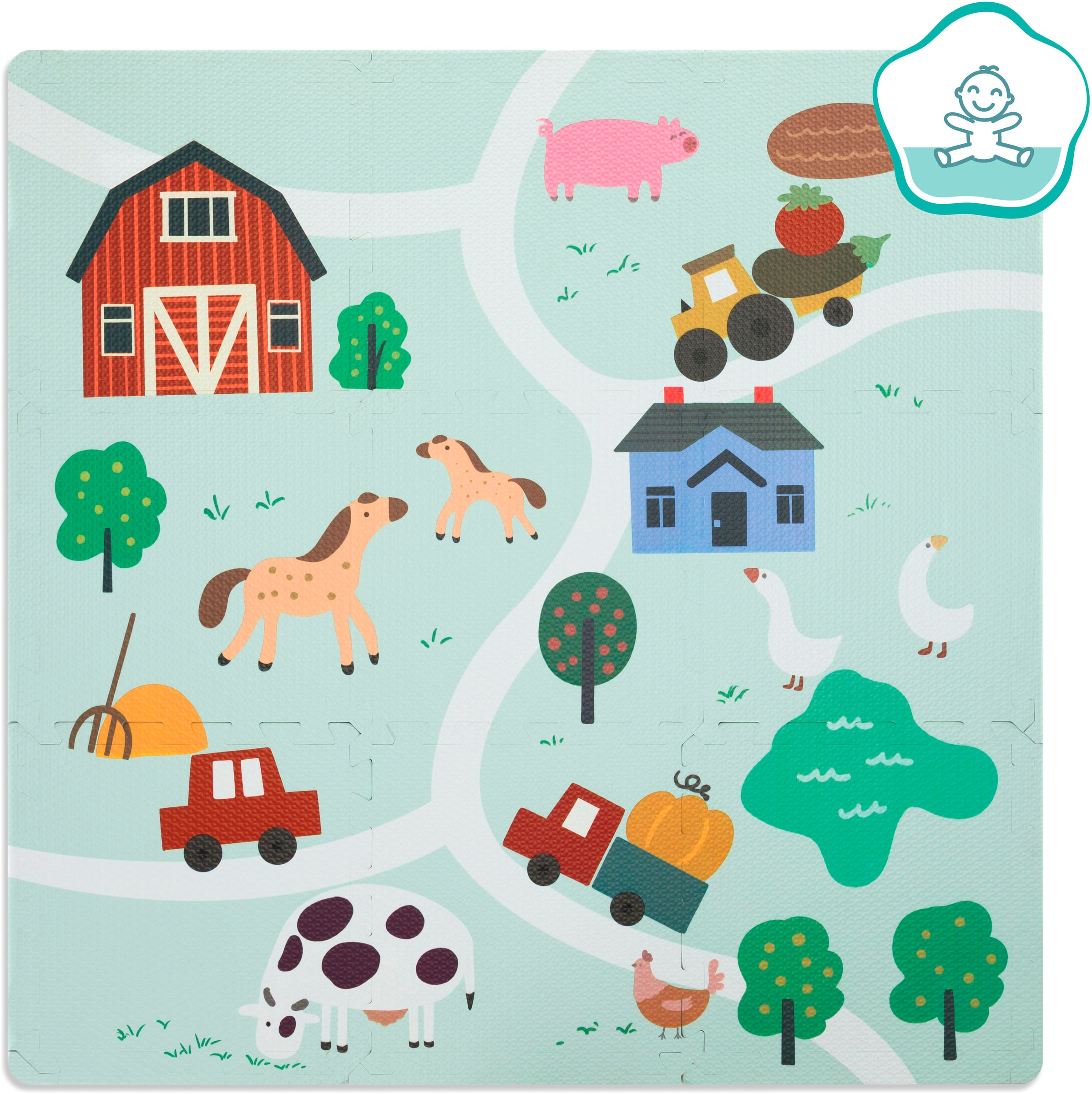 Fillikid Puzzle »Puzzlematte Bauernhof«