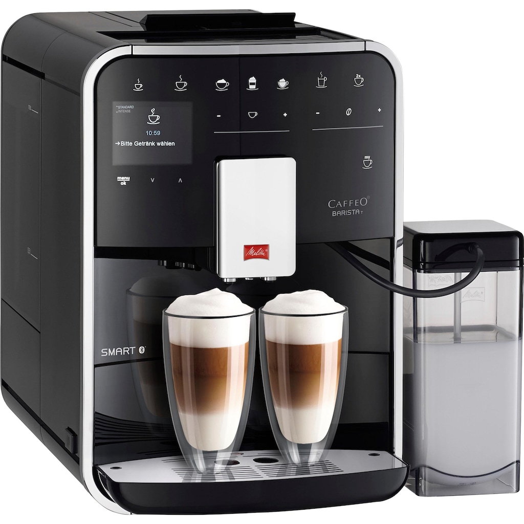 Melitta Kaffeevollautomat »Barista T Smart® F 83/0-102, schwarz«, 4 Benutzerprofile&18 Kaffeerezepte, nach italienischem Originalrezept