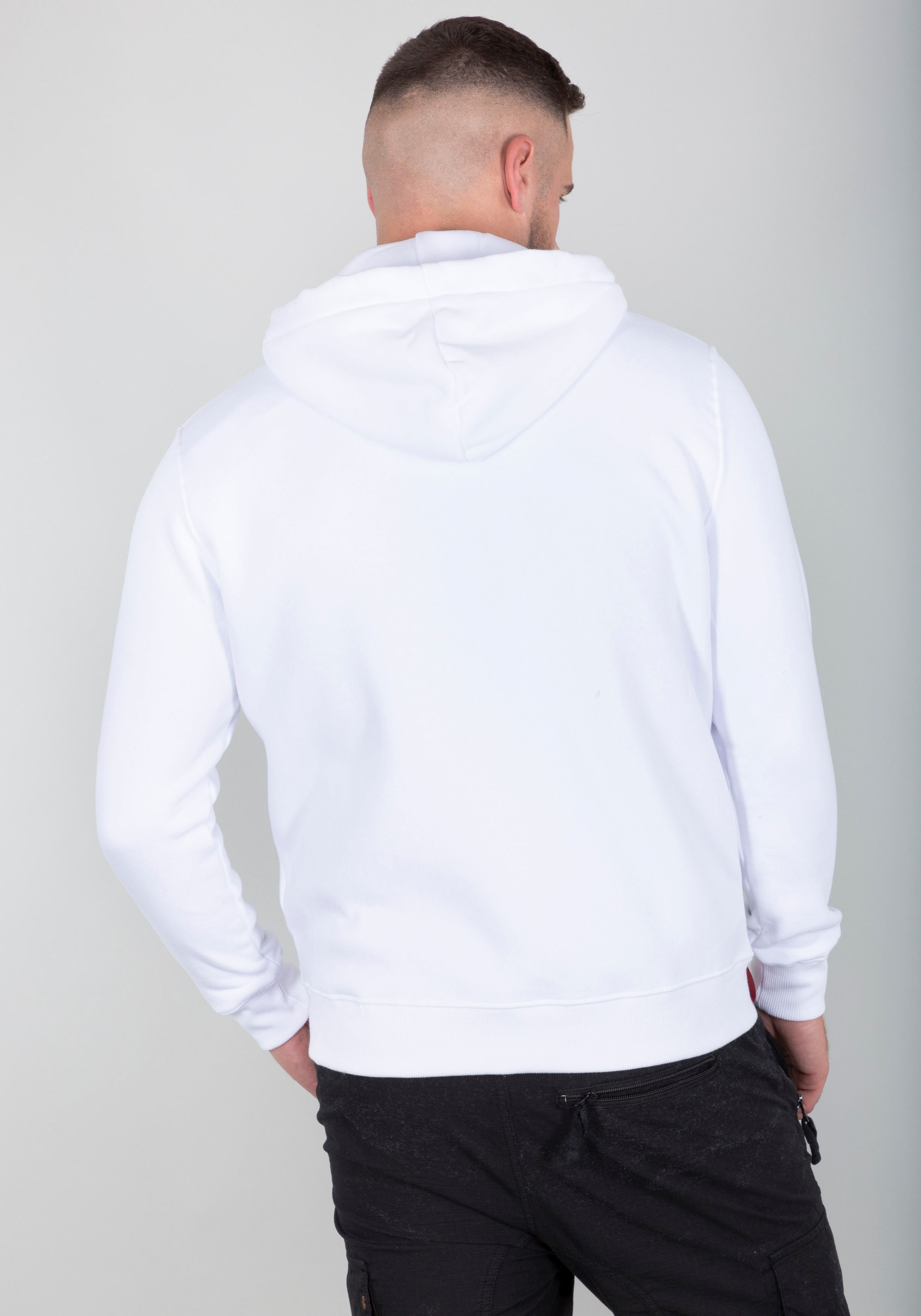 Alpha Industries Kapuzensweatjacke »Basic Zip Hoody SL« Baumwollmischung, regular fit