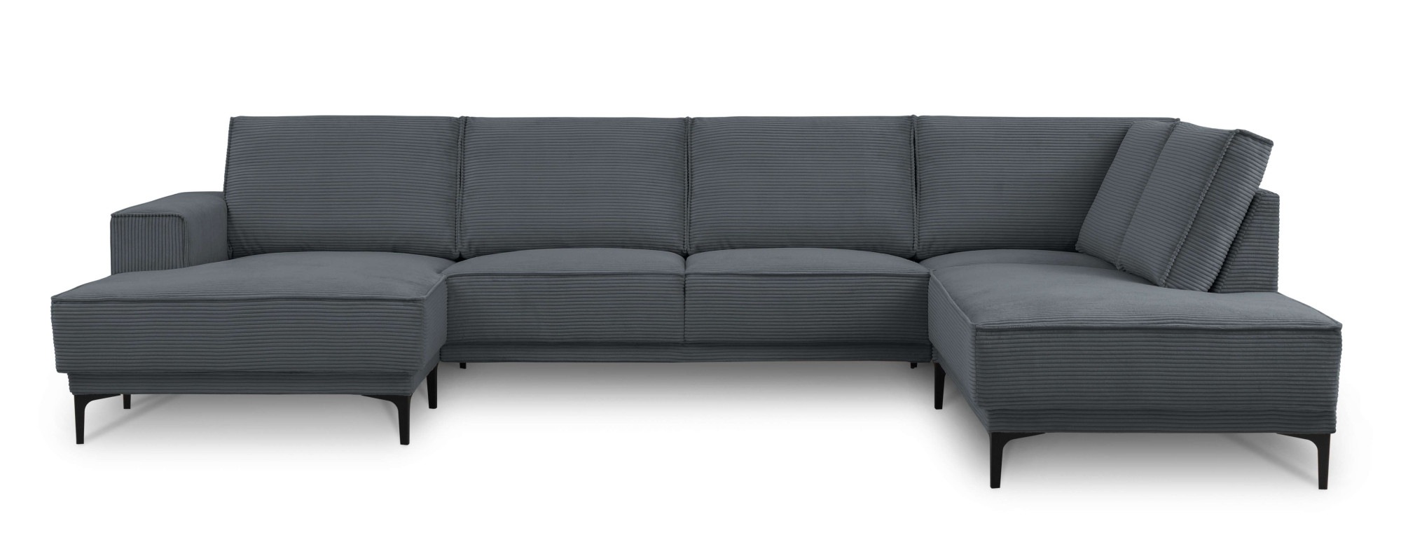 PLACES OF STYLE Wohnlandschaft »XXL Sofa Oland, Struktur, Flachgewebe, Luxu günstig online kaufen